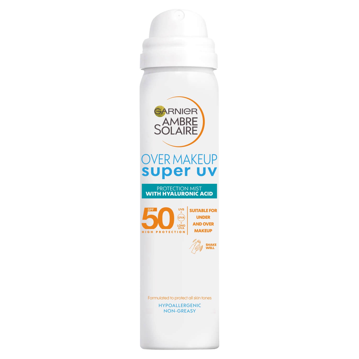 Garnier Ambre Solaire Over Makeup Super UV Protection Mist SPF50 - 75ml 1 Shaws Department Stores