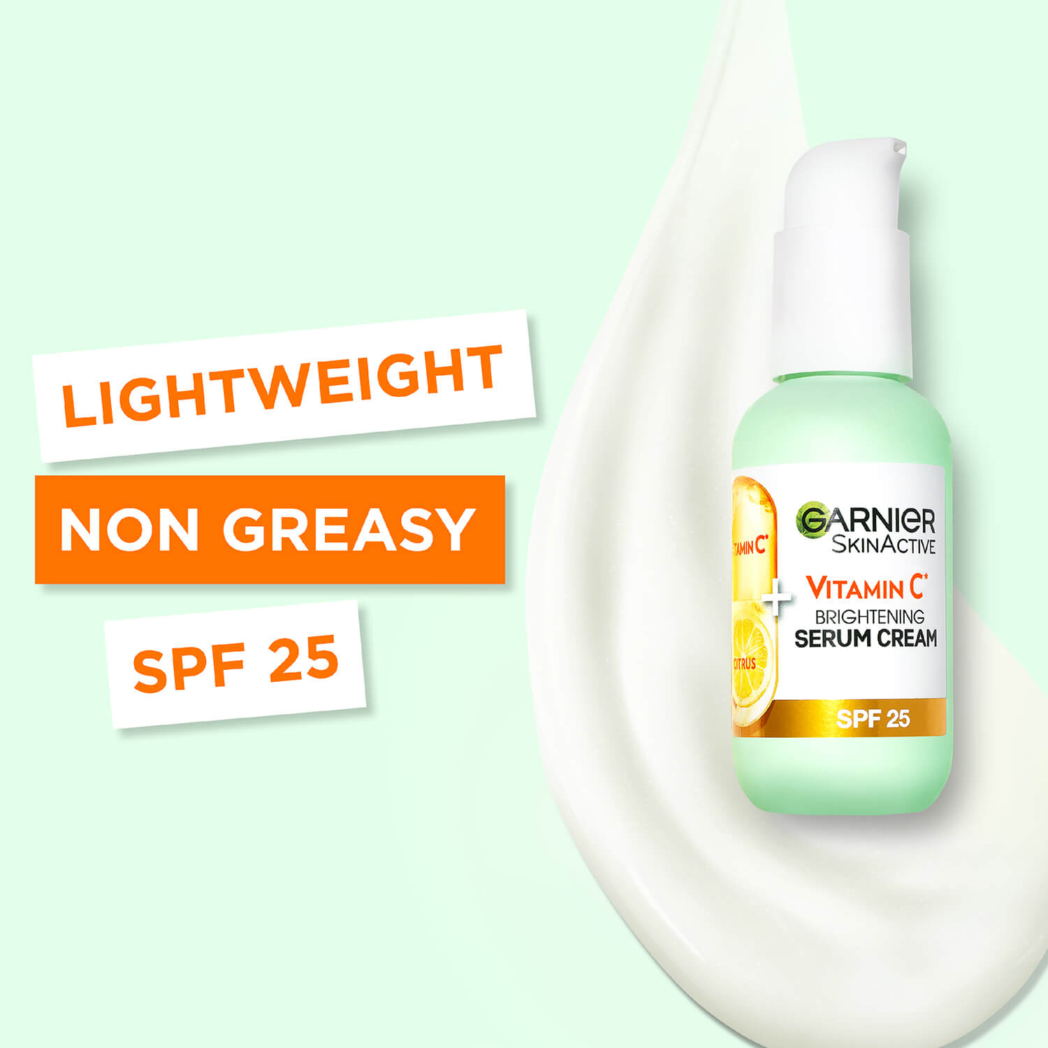 Garnier Skin Active Vitamin C 2in1 Brightening Serum Cream SPF 25 - 50ml 2 Shaws Department Stores