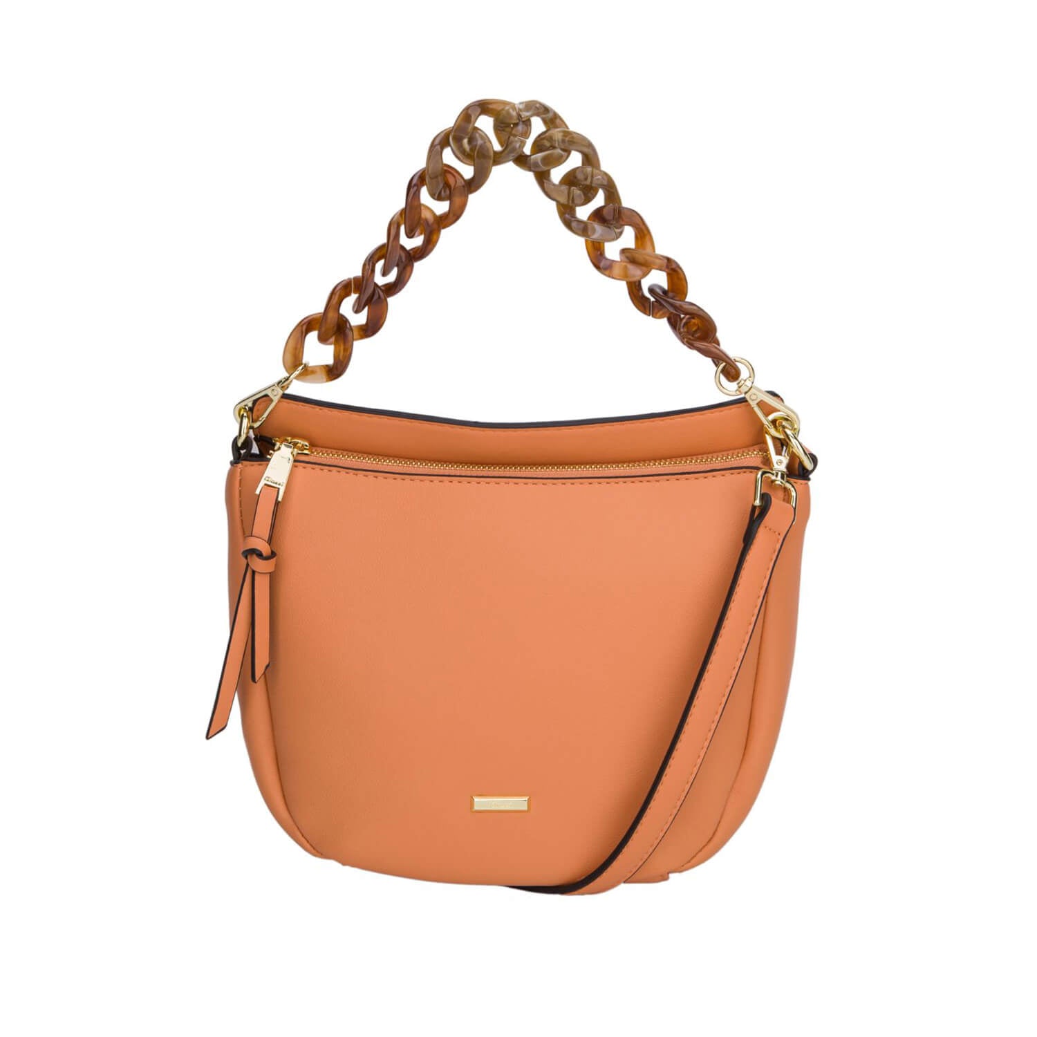 Gionni Saona Soft Crossbody Handbag - Peach 1 Shaws Department Stores