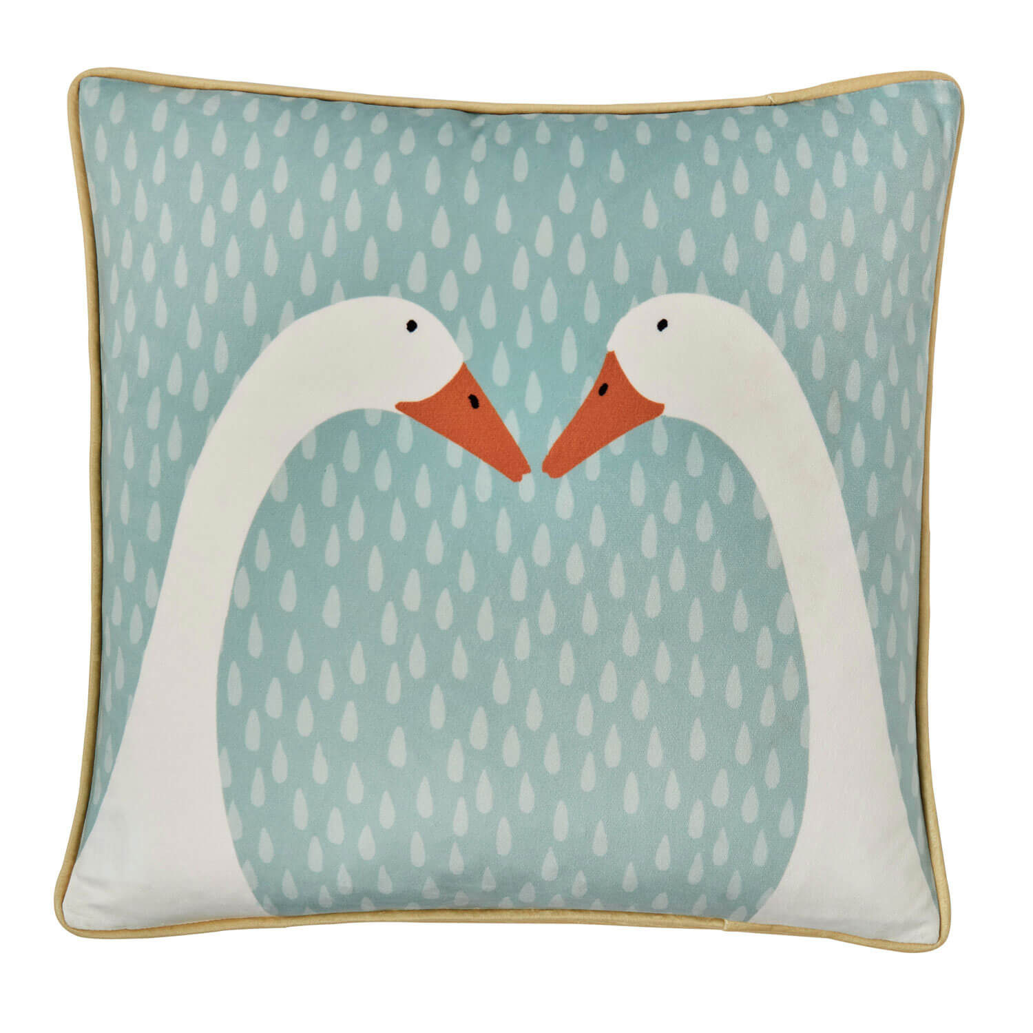 The Home Collection Goose Cushion - Ochre 2 Shaws Department Stores