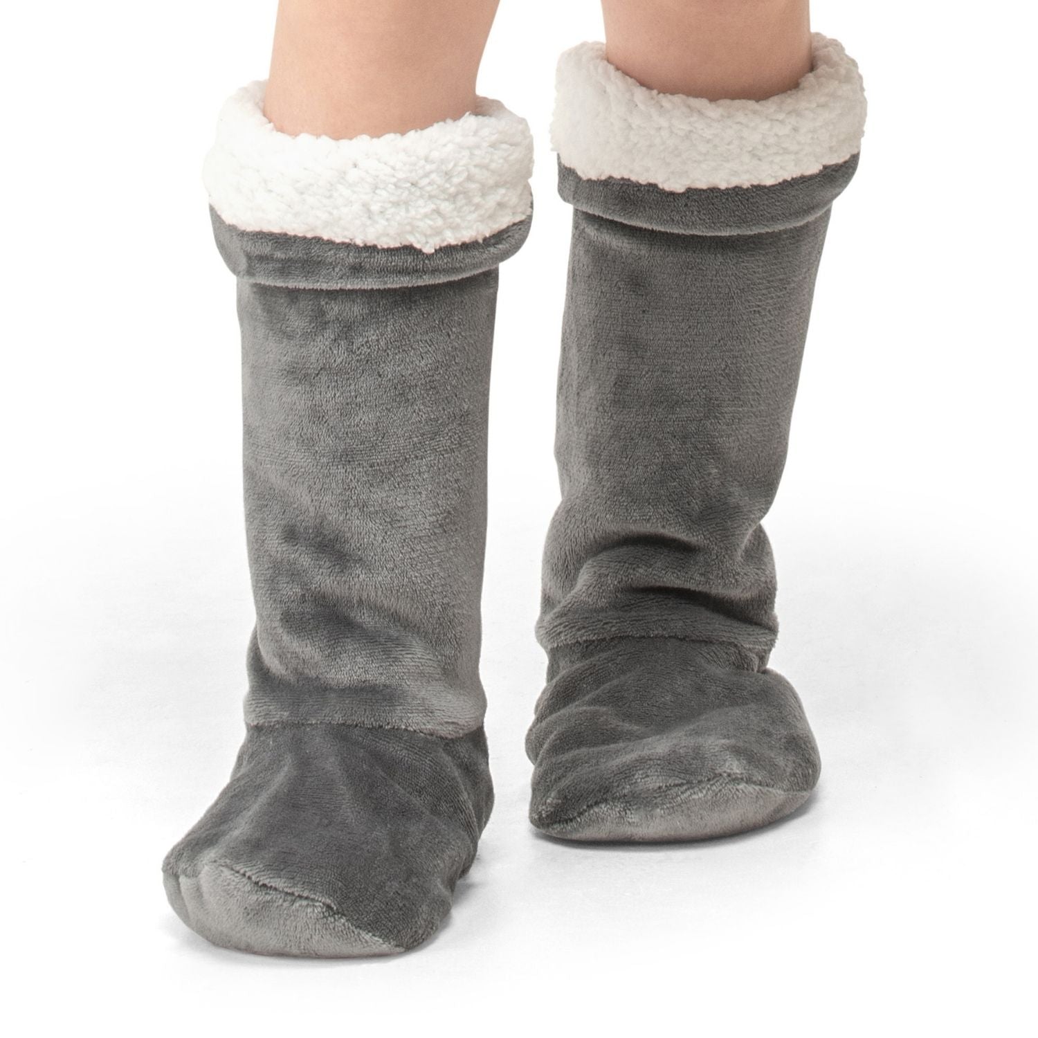 The Home Bedroom Cosy Socks - Grey 1 Shaws Department Stores