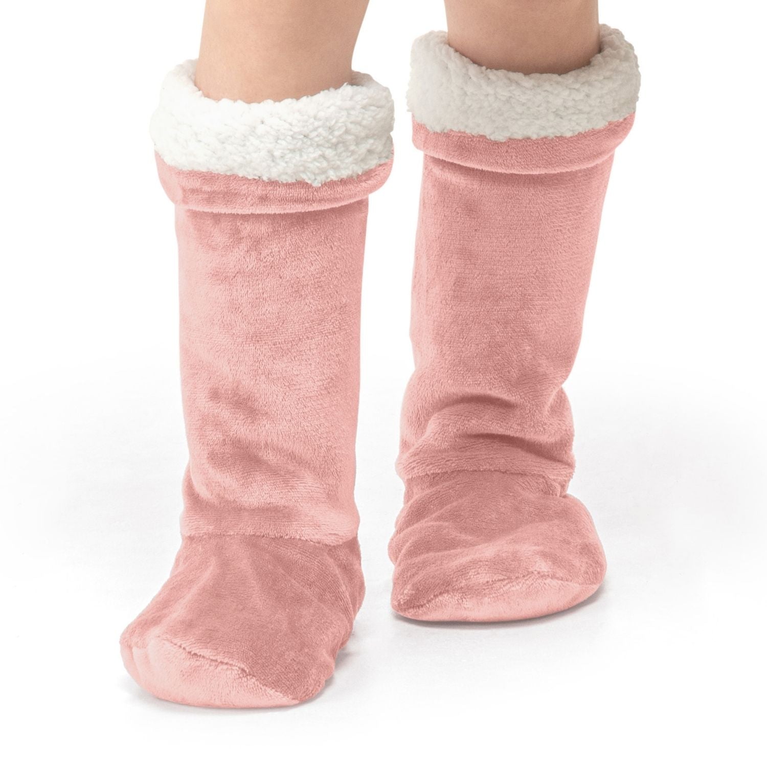 The Home Bedroom Cosy Socks - Pink 1 Shaws Department Stores