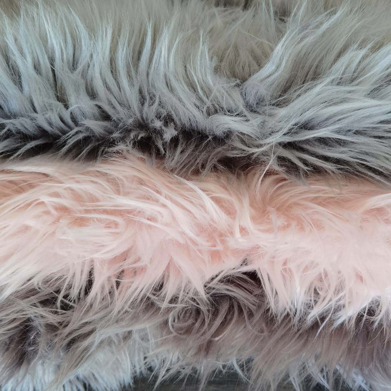 Velosso Faux Fur Sheepskin Rug 60cm x 90cm - Grey 2 Shaws Department Stores