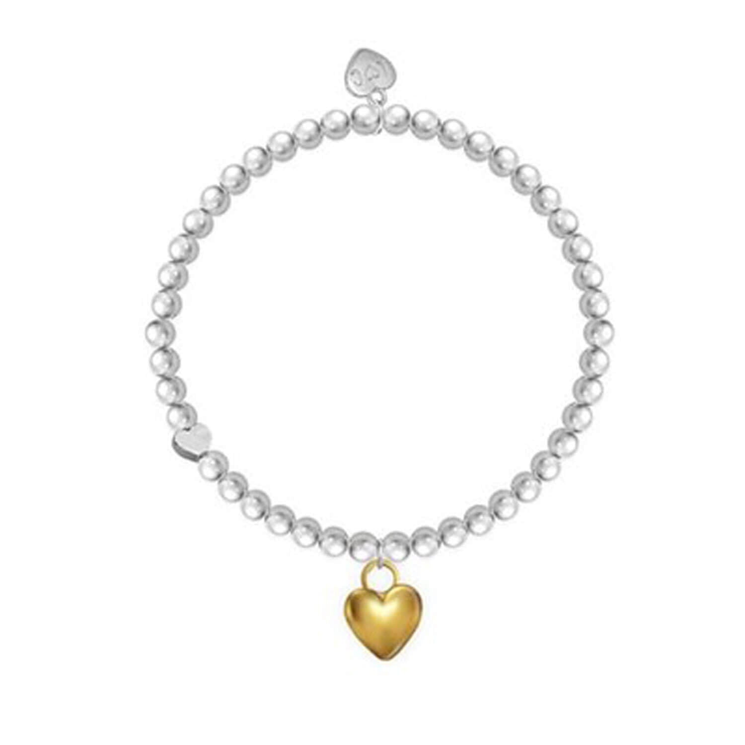 Life Charms Have A Heart Of Gold Bracelet - Silver 1 Shaws Department Stores