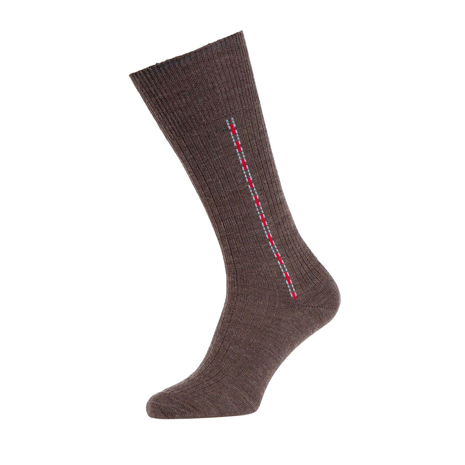 Fancy Half Hose Socks - Brown