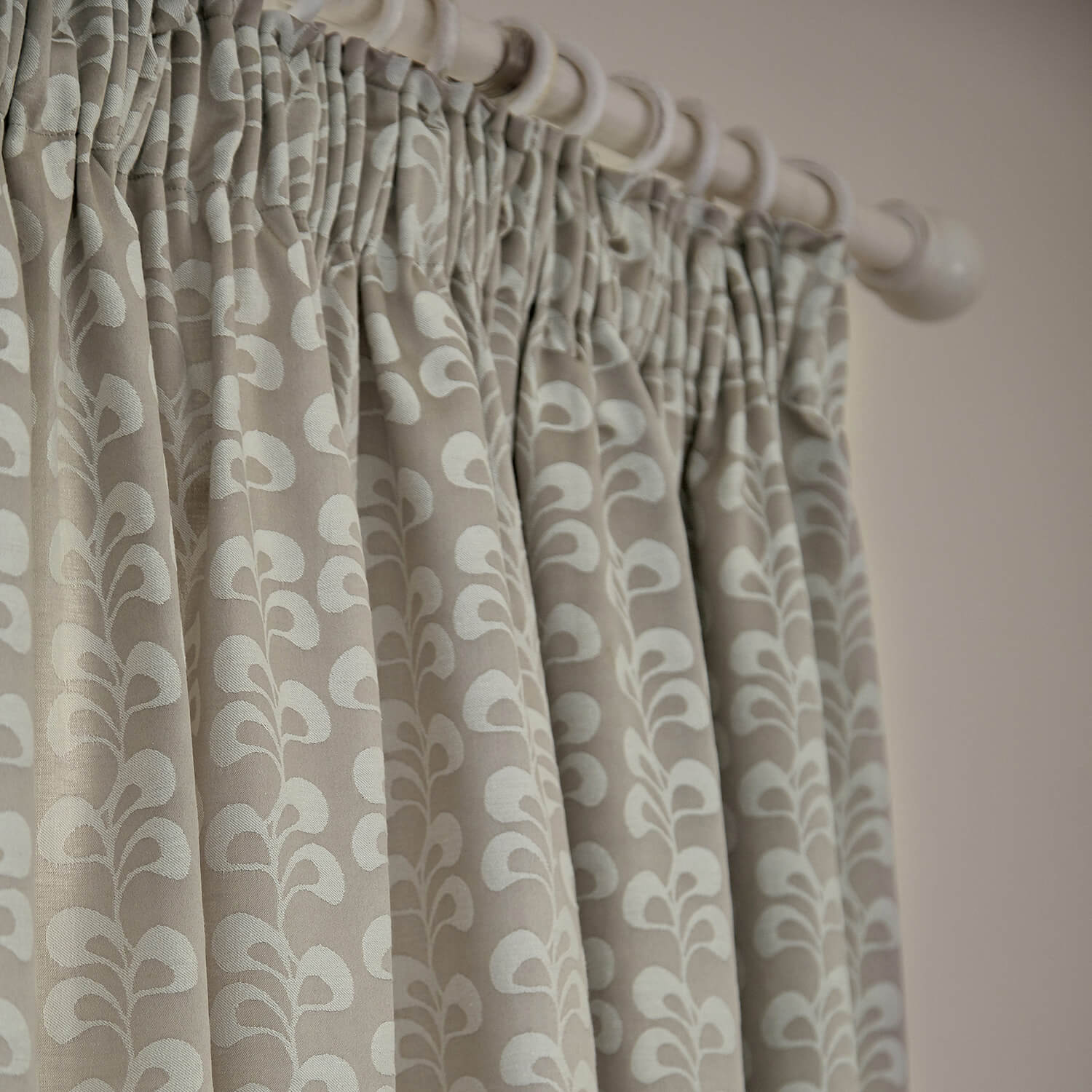 Helena Springfield Mikkel Readymade Curtains 66&quot; x 72&quot; - Mushroom 1 Shaws Department Stores