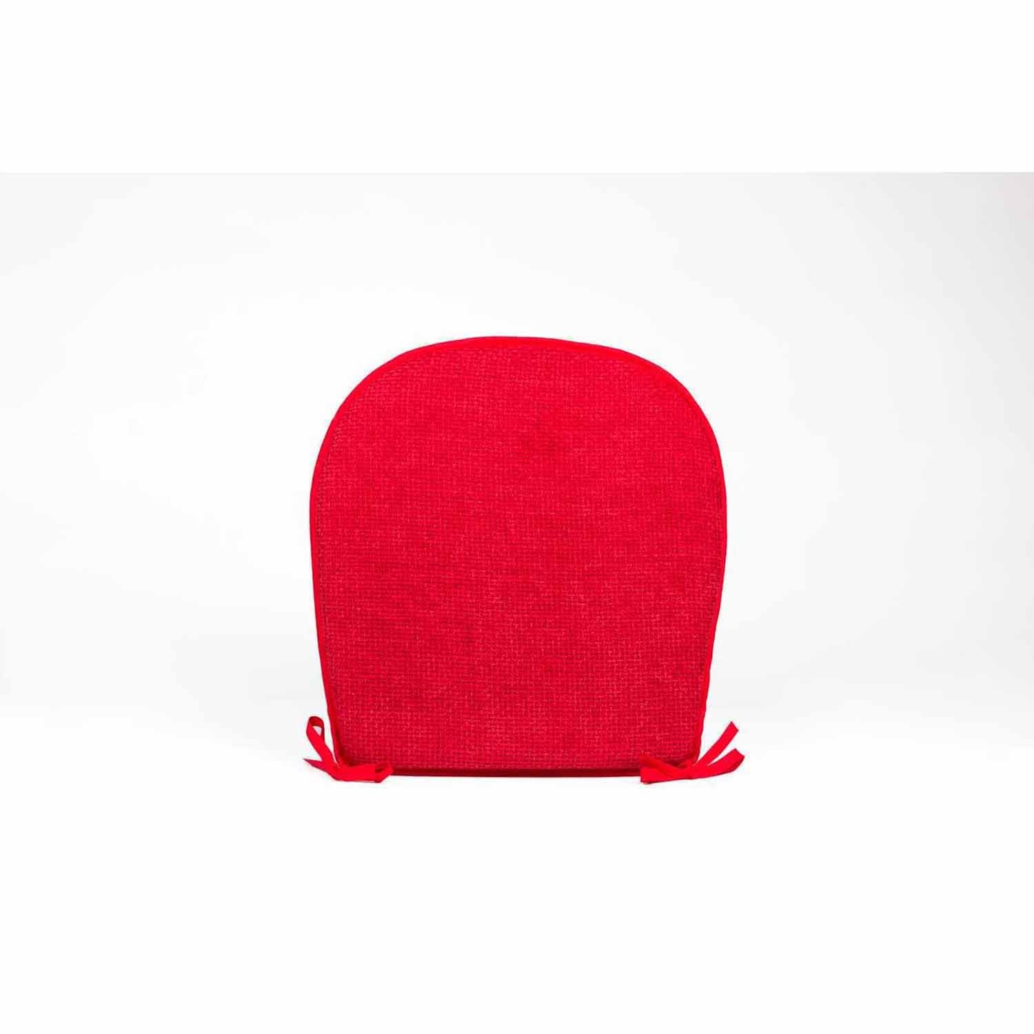 Home &amp; Interiors Chenille Chair Pad - Red 1 Shaws Department Stores