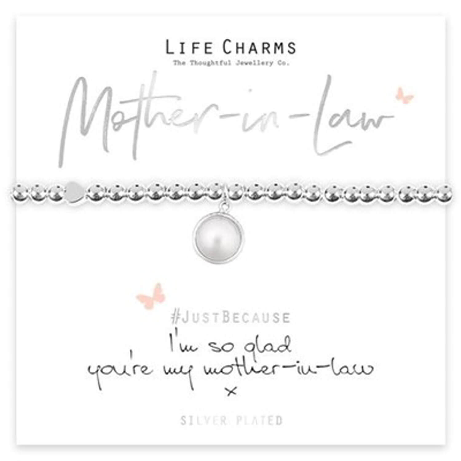 Life Charms Im So Glad Your My Mam-In-Law - Silver 2 Shaws Department Stores