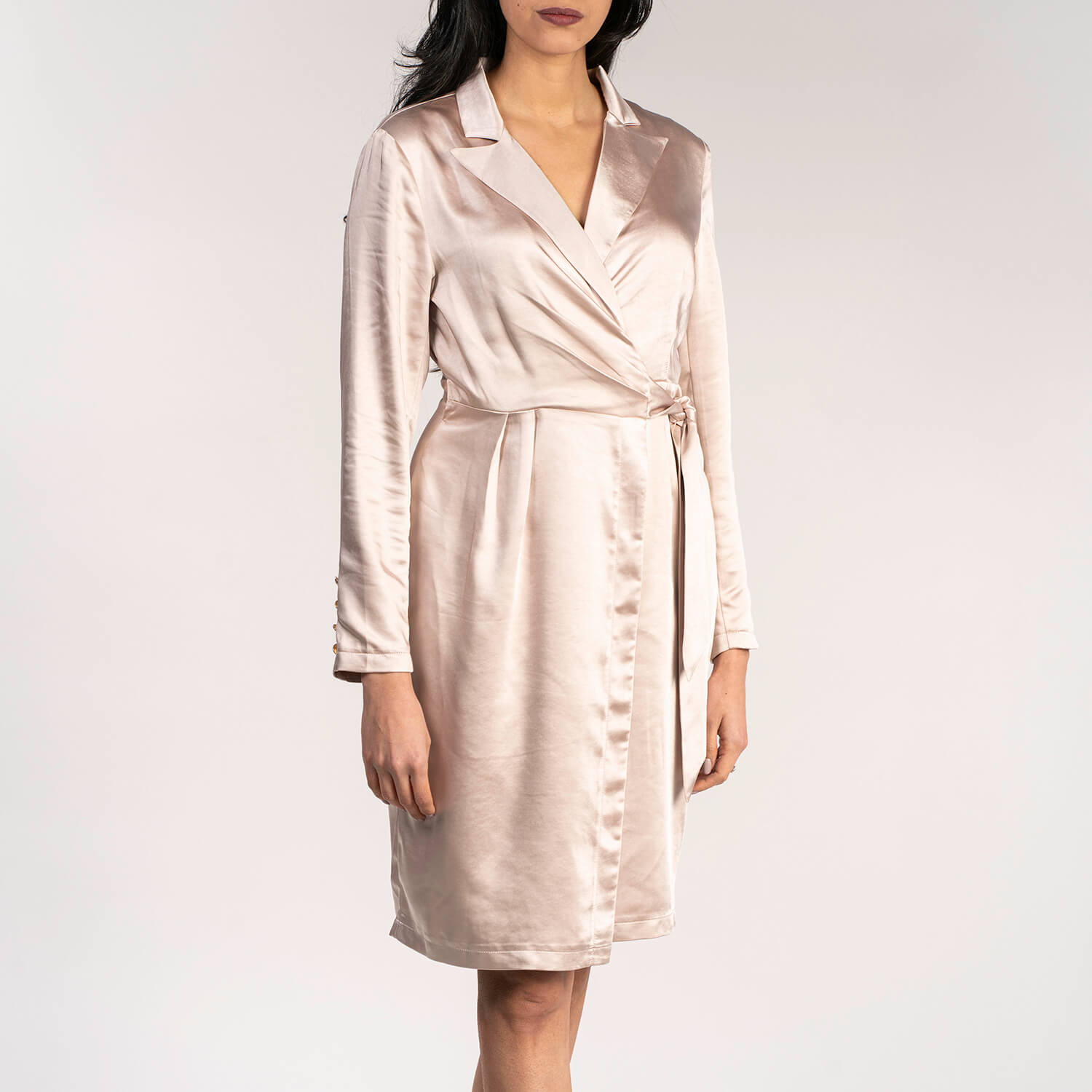Naoise Satin Wrap Dress 2 Shaws Department Stores