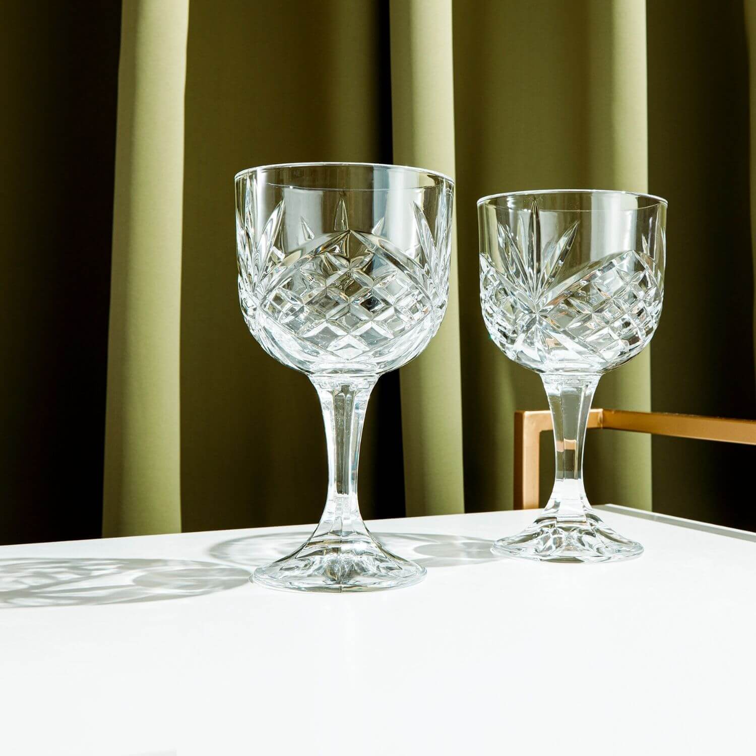 Killarney Crystal Trinity Pair of Gin Glasses 1 Shaws Department Stores