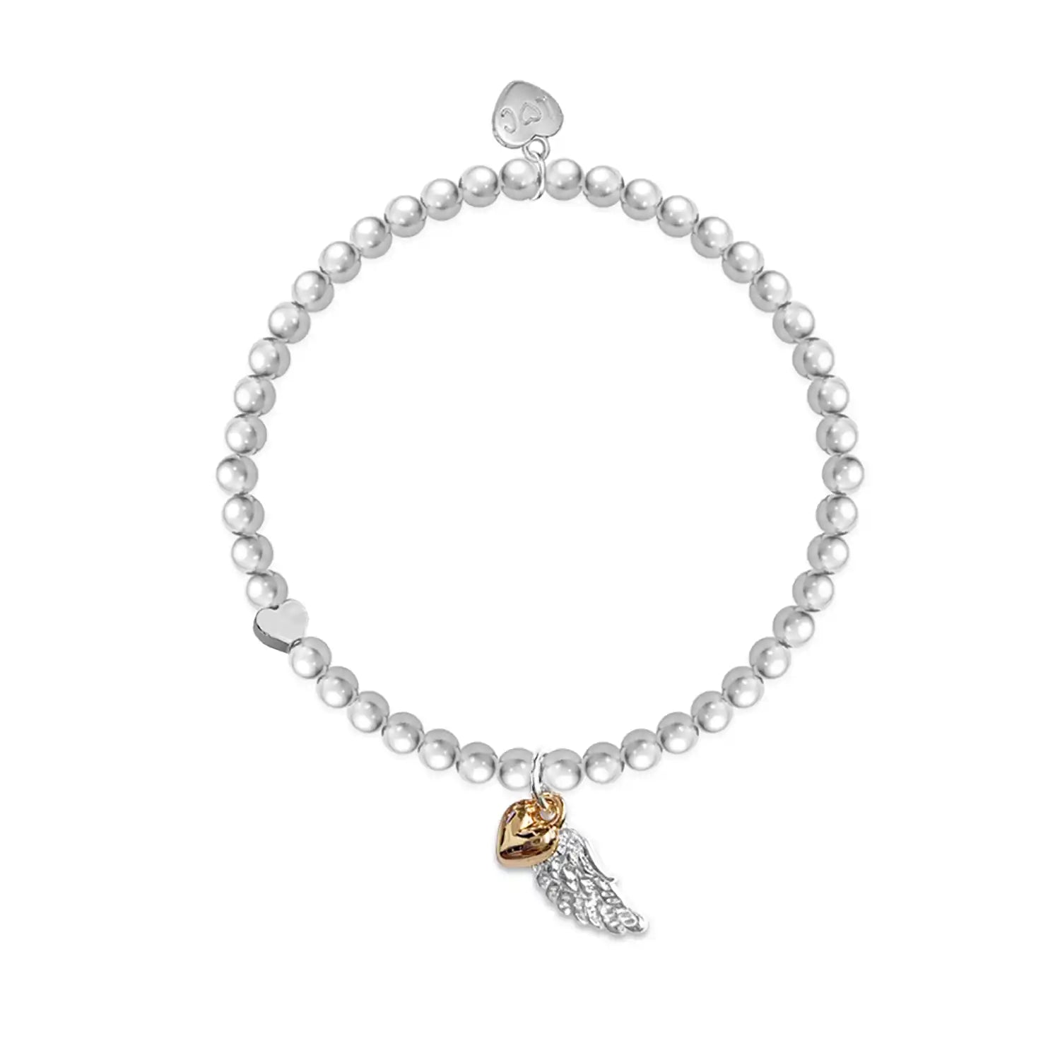 Life Charms Guardian Angel Bracelet - Silver 1 Shaws Department Stores