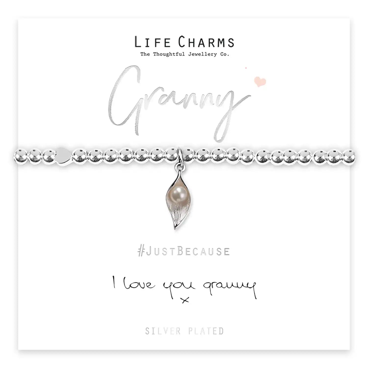 Life Charms I Love You Granny Bracelet - Silver 2 Shaws Department Stores