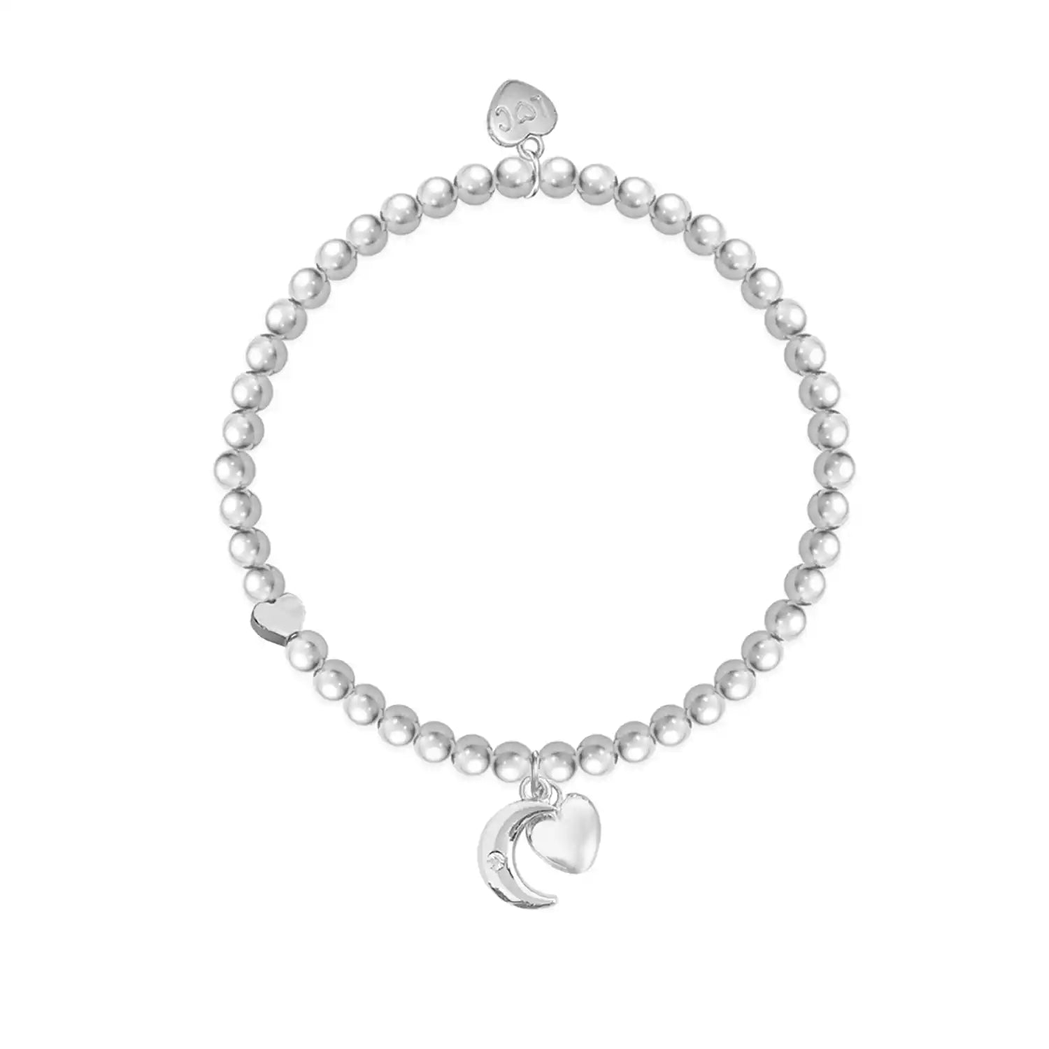 Life Charms Love You To The Moon And Back Bracelet - Silver 1 Shaws Department Stores