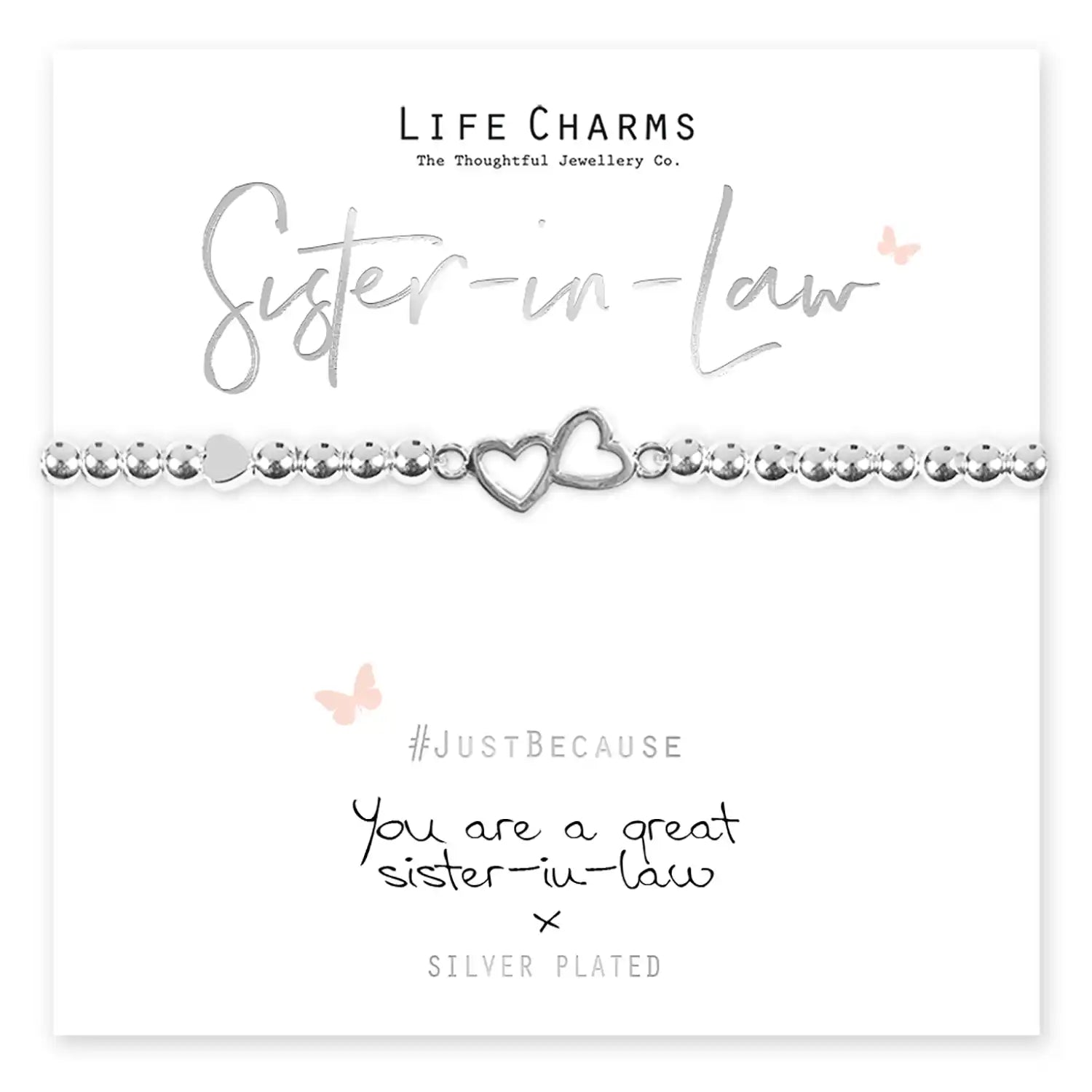 Life Charms You Are A Great Sister In Law Bracelet - Silver 2 Shaws Department Stores