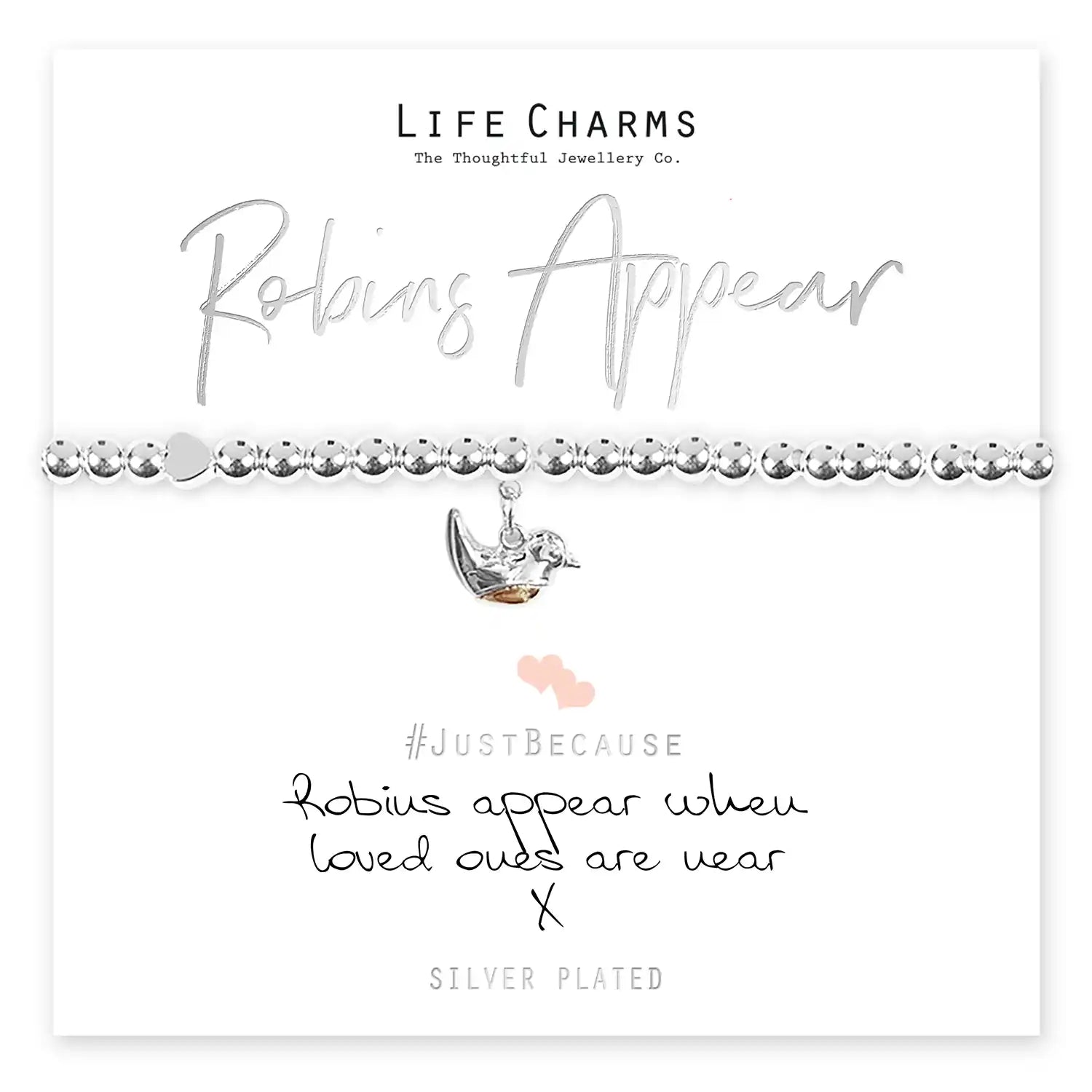 Life Charms Robins Appear Bracelet - Silver 2 Shaws Department Stores