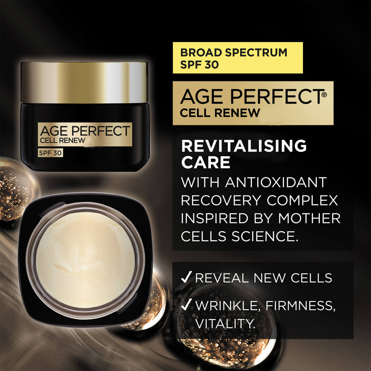 L’ Oréal Age Perfect Cell Renew Day Cream SPF30 - 50ml 2 Shaws Department Stores