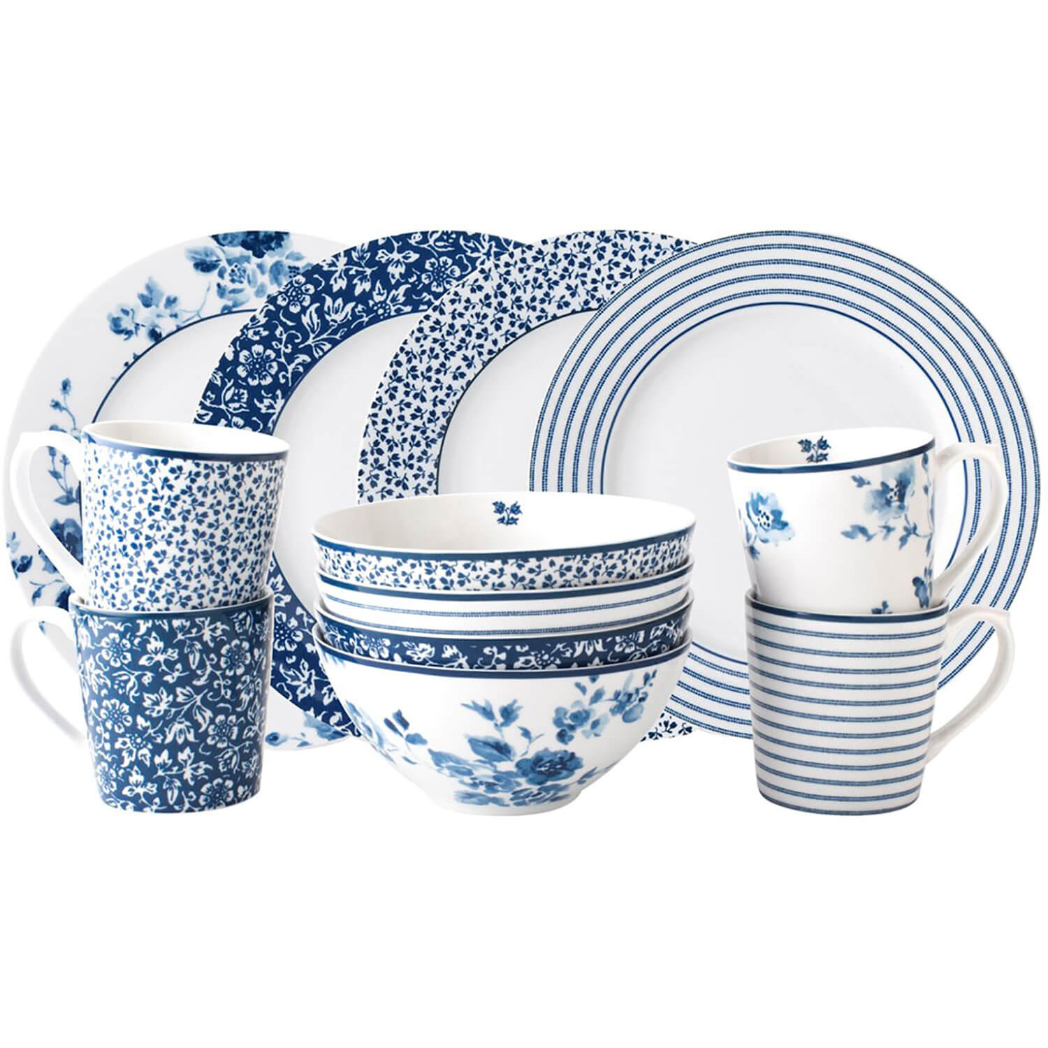 Laura Ashley Blueprint Collectables 12-Piece Breakfast Tableware Giftset 1 Shaws Department Stores