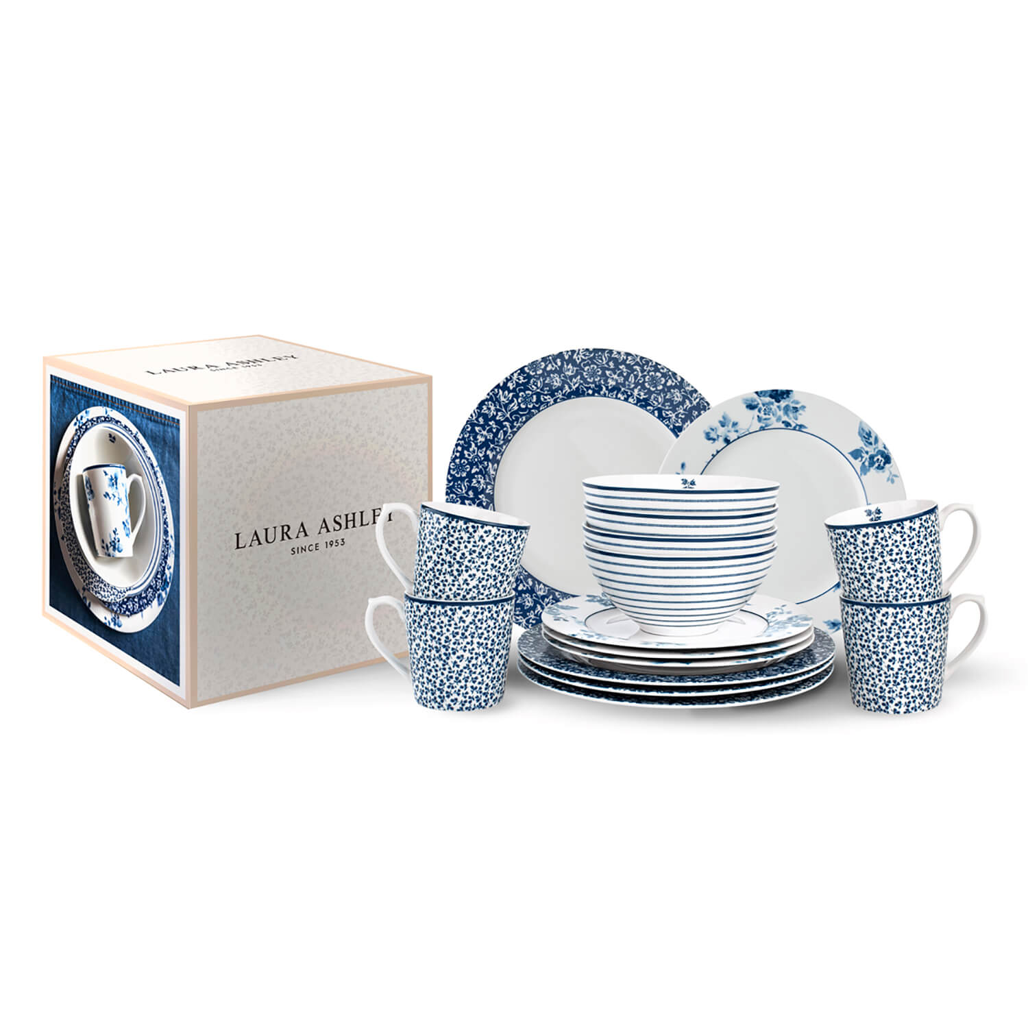 Laura Ashley Blueprint Collectables 16-Piece Tableware Giftset 1 Shaws Department Stores