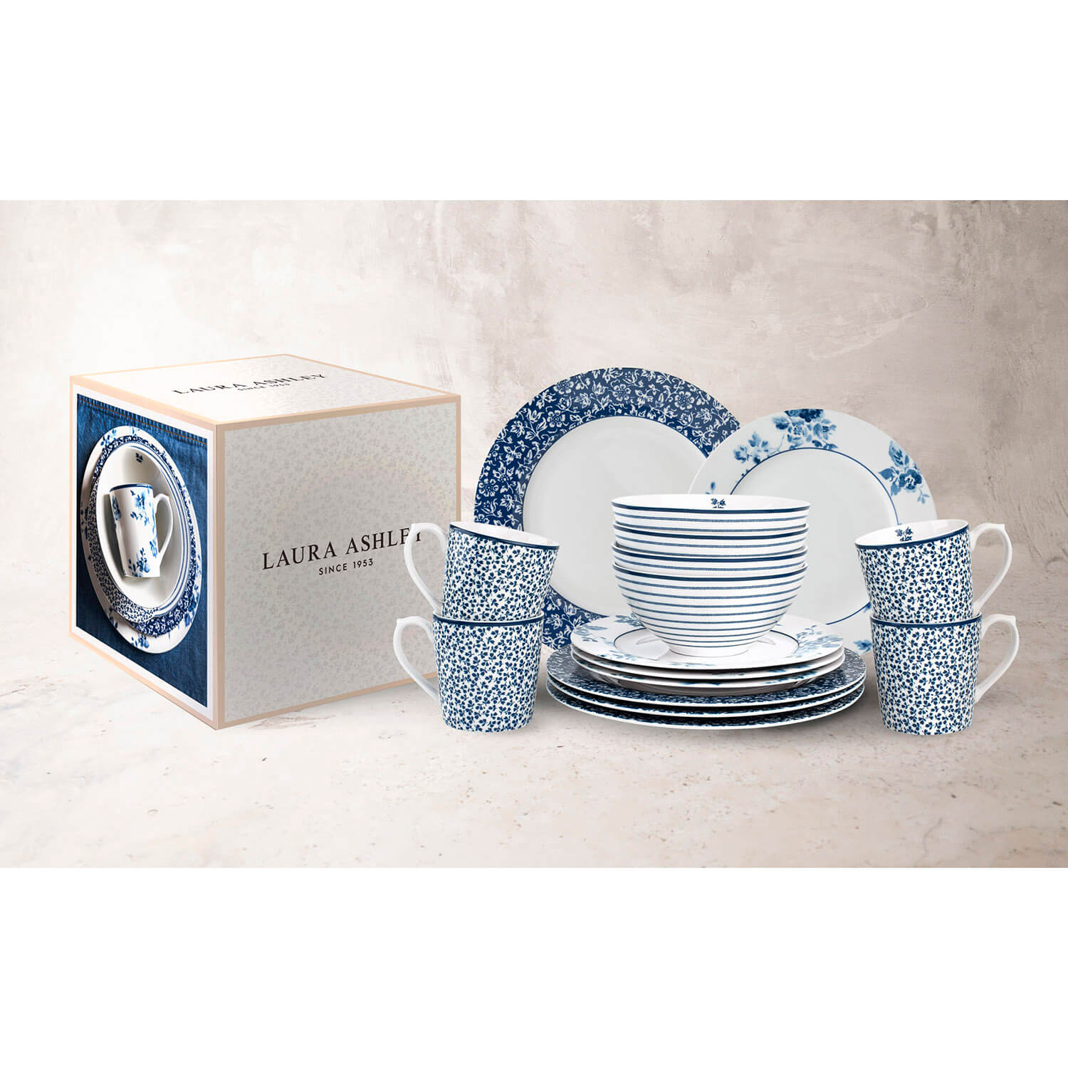 Laura Ashley Blueprint Collectables 16-Piece Tableware Giftset 3 Shaws Department Stores