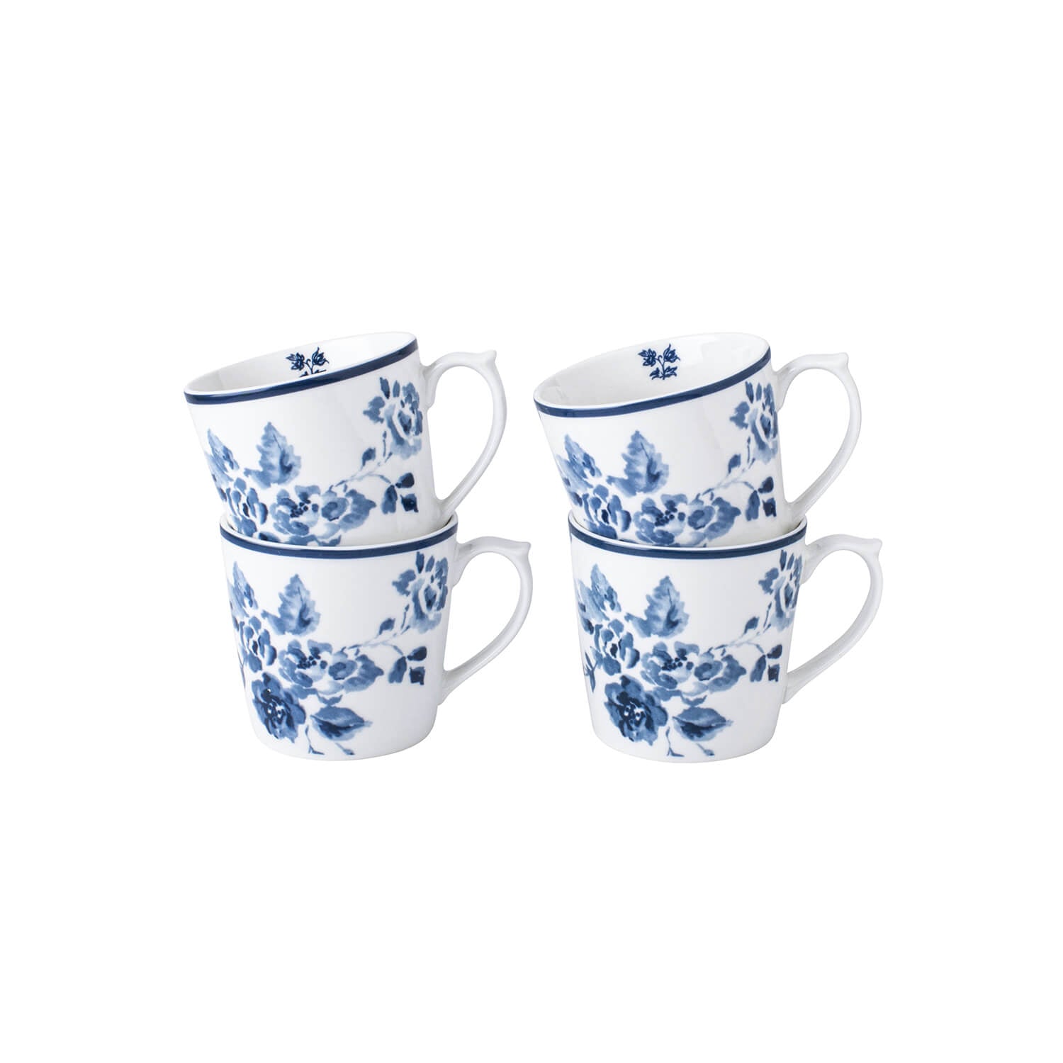 Laura Ashley Blueprint Collectables Set of 4 Mugs - 30cl 4 Shaws Department Stores