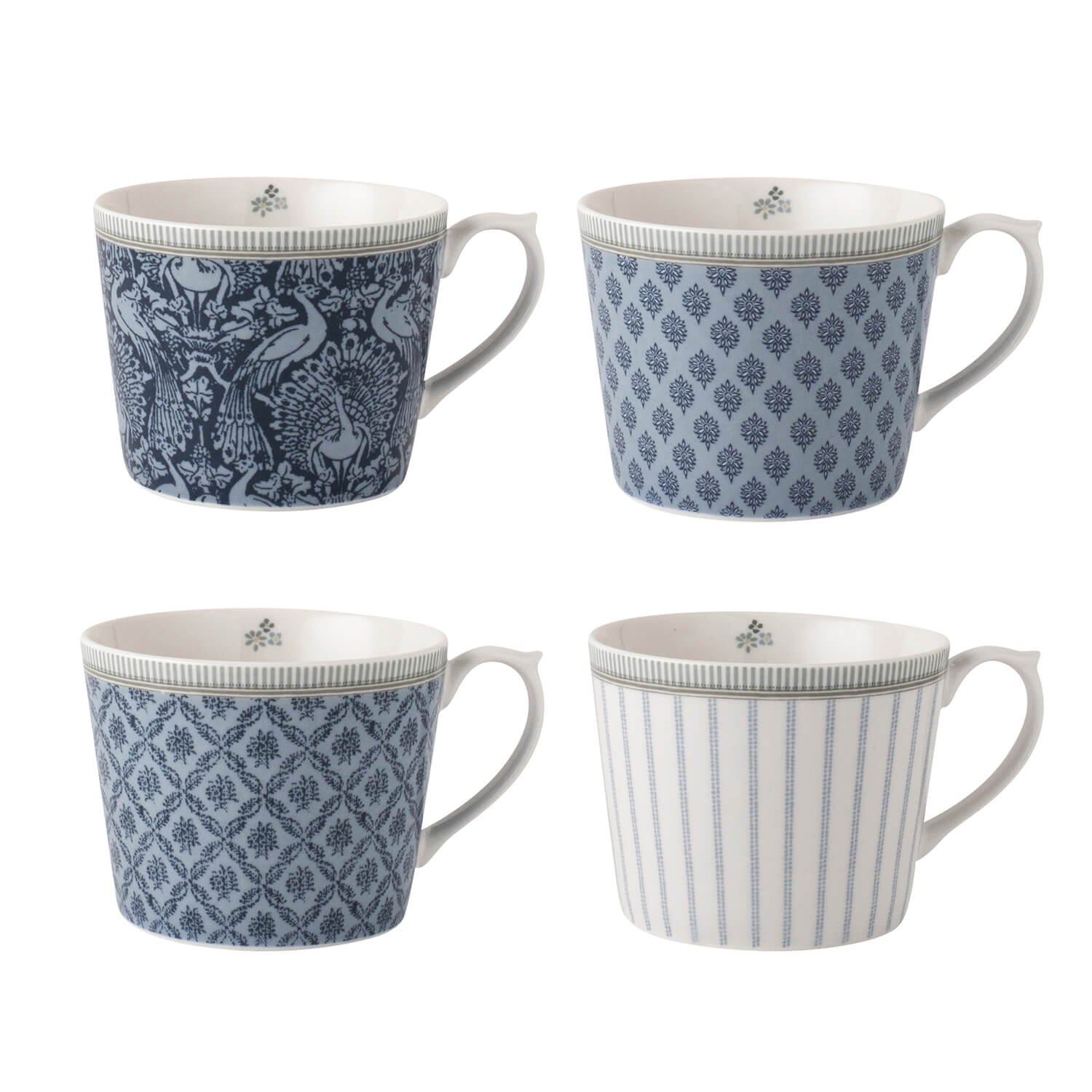Laura Ashley Blueprint Collectables Set of 4 Mugs - 30cl - Multi 3 Shaws Department Stores