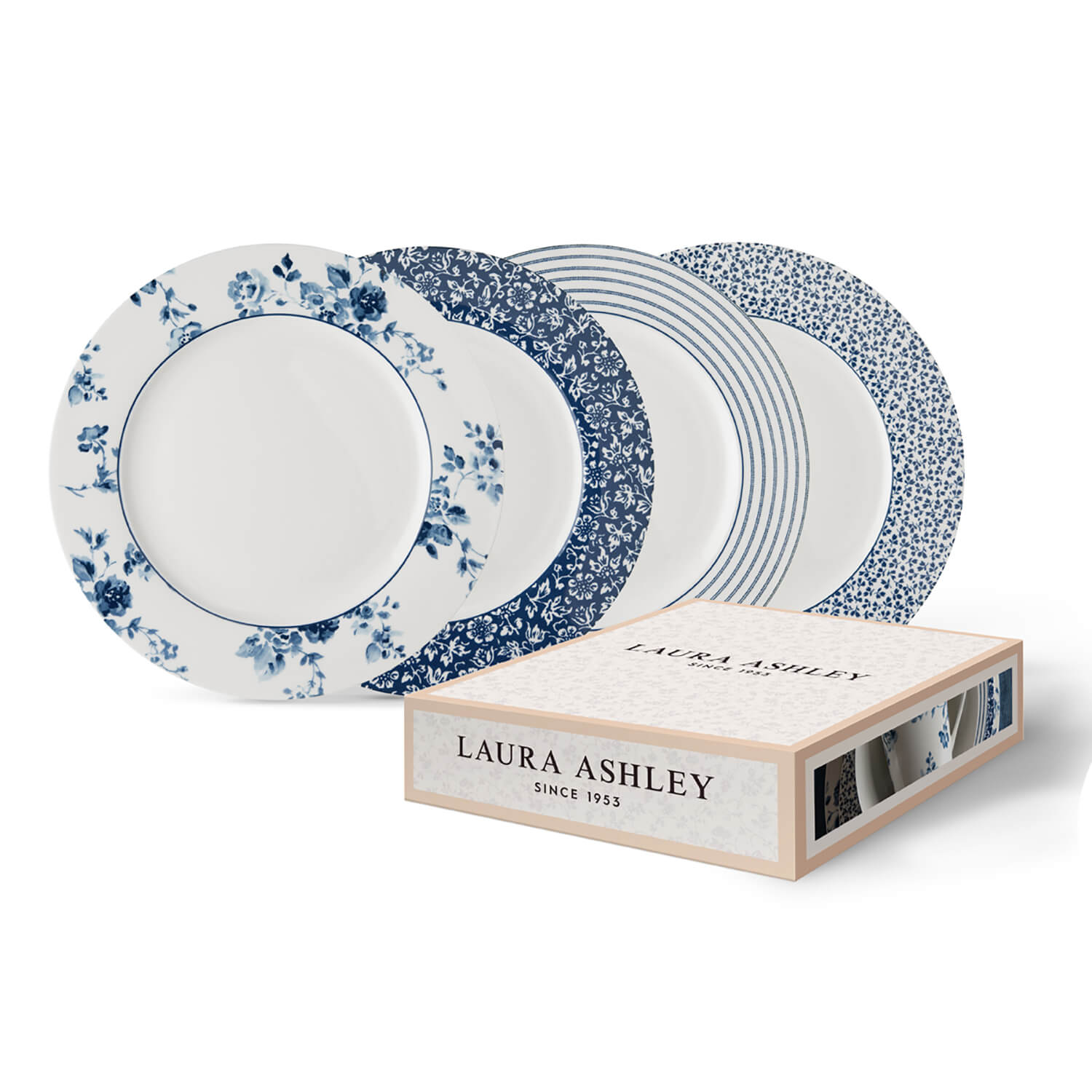 Laura Ashley Blueprint Collectables Set of 4 Plates 1 Shaws Department Stores