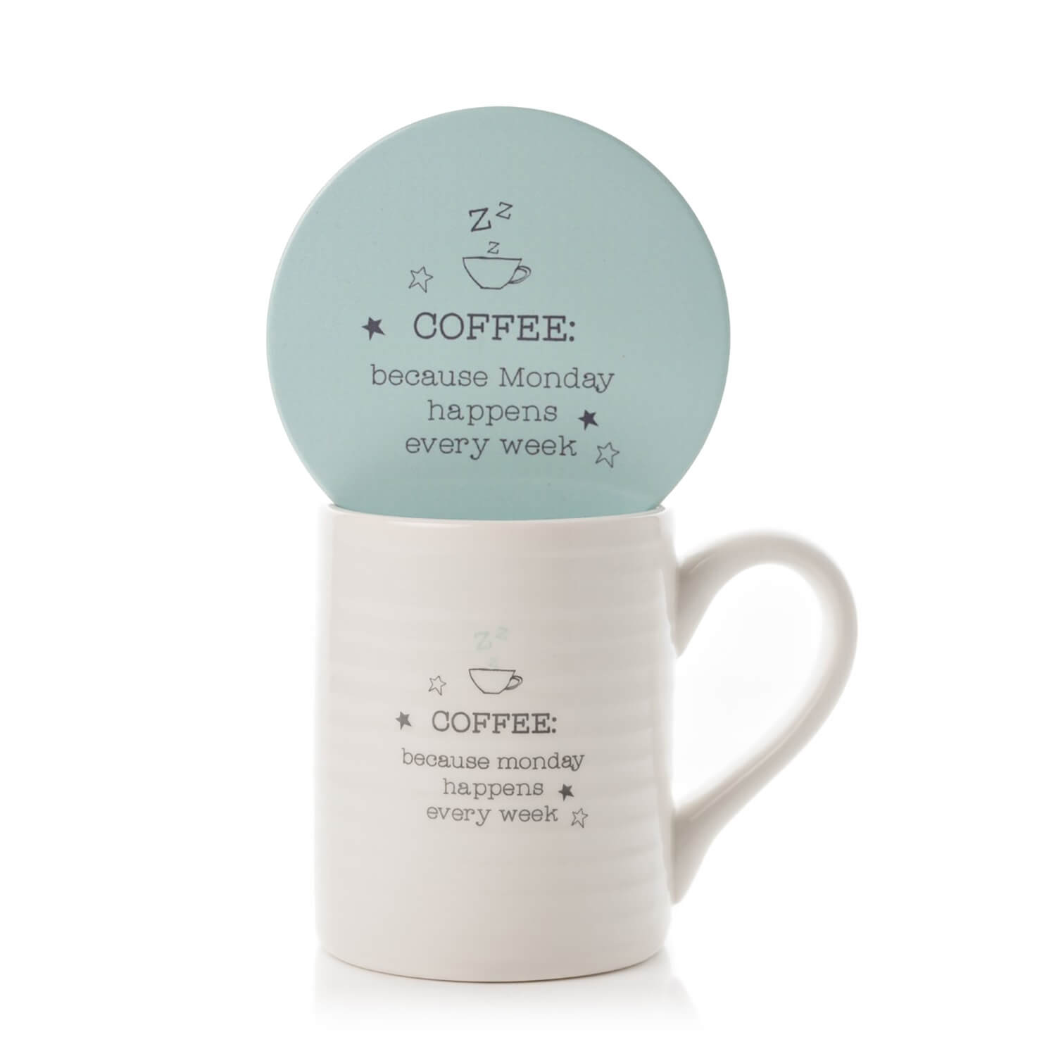 Love Life Monday Morning Coffee Mug &amp; Coaster Set 1 Shaws Department Stores