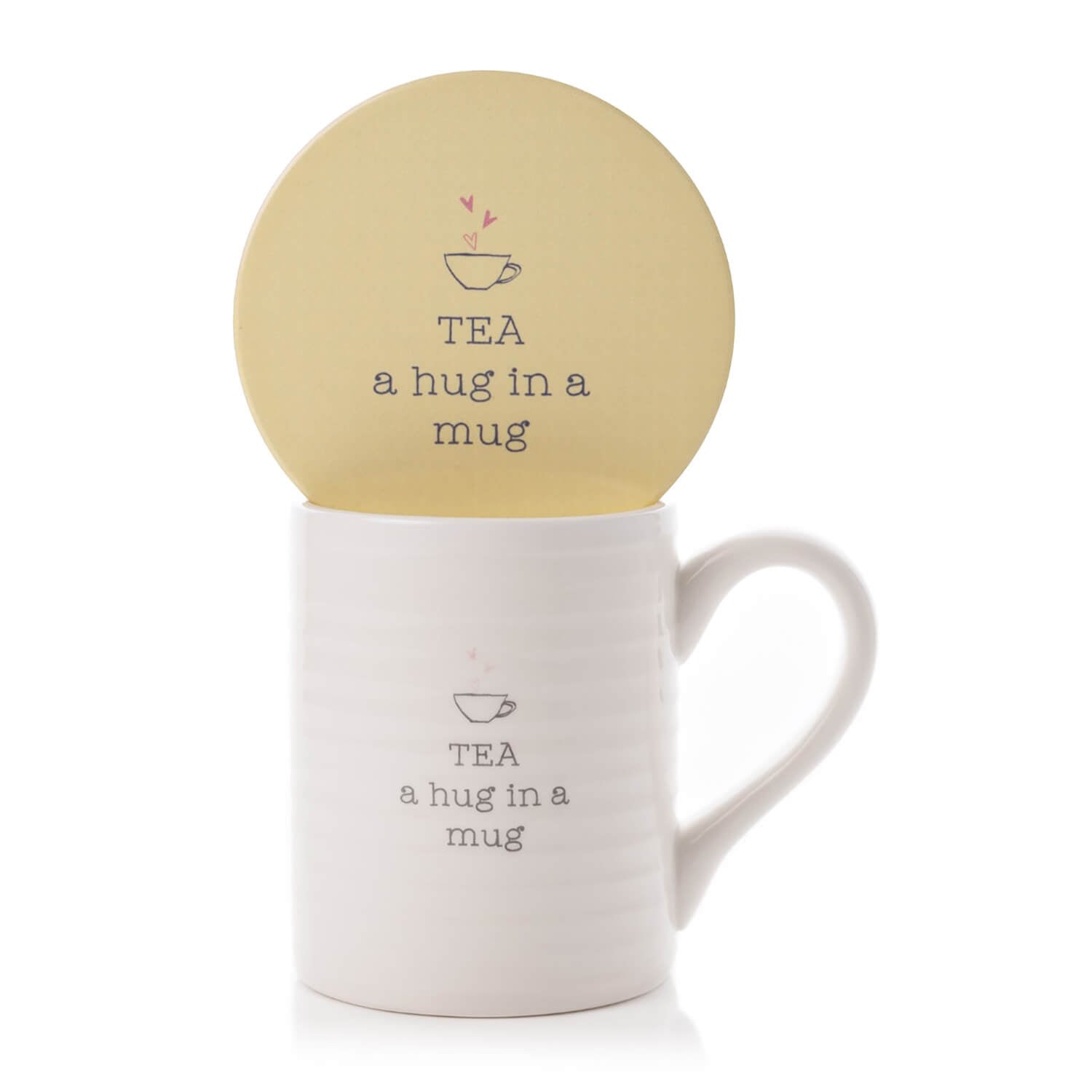 Love Life Tea Hug Mug &amp; Coaster Set 1 Shaws Department Stores