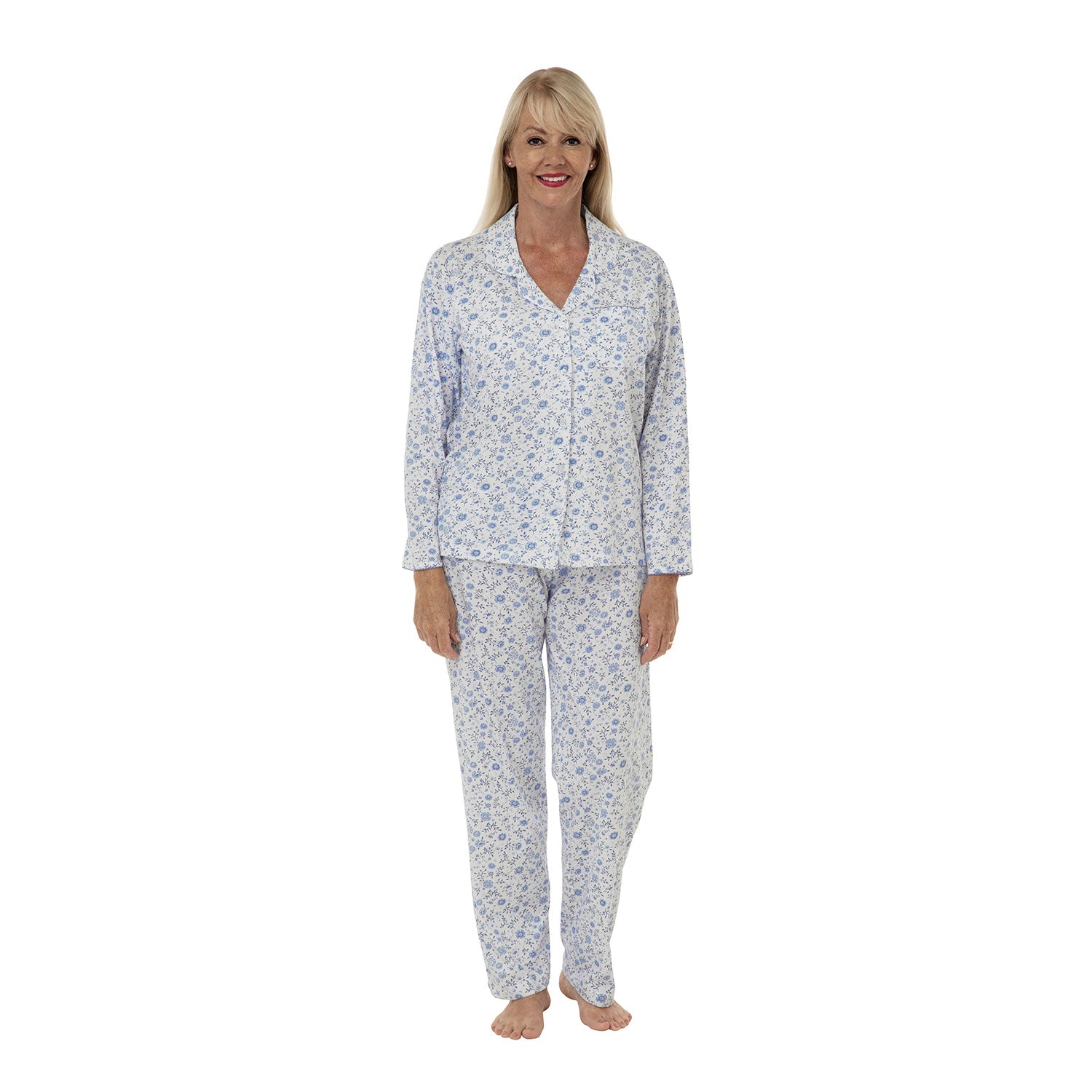 Marlon Day Dreamer Cotton Pyjamas - Denim 1 Shaws Department Stores
