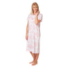 Agnes Floral Short-Sleeve Nightdress - Pink