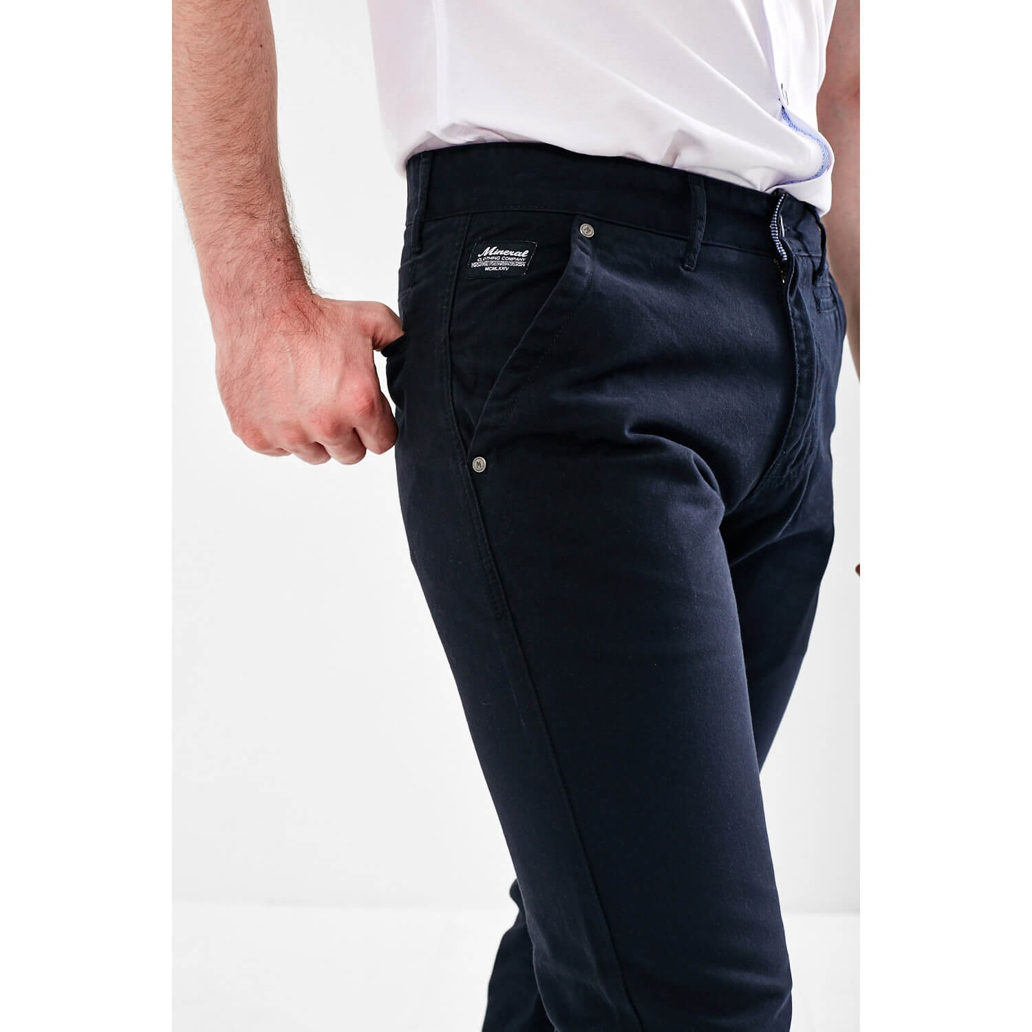 Mineral Jonnie Reg Fit Chino - Navy 1 Shaws Department Stores