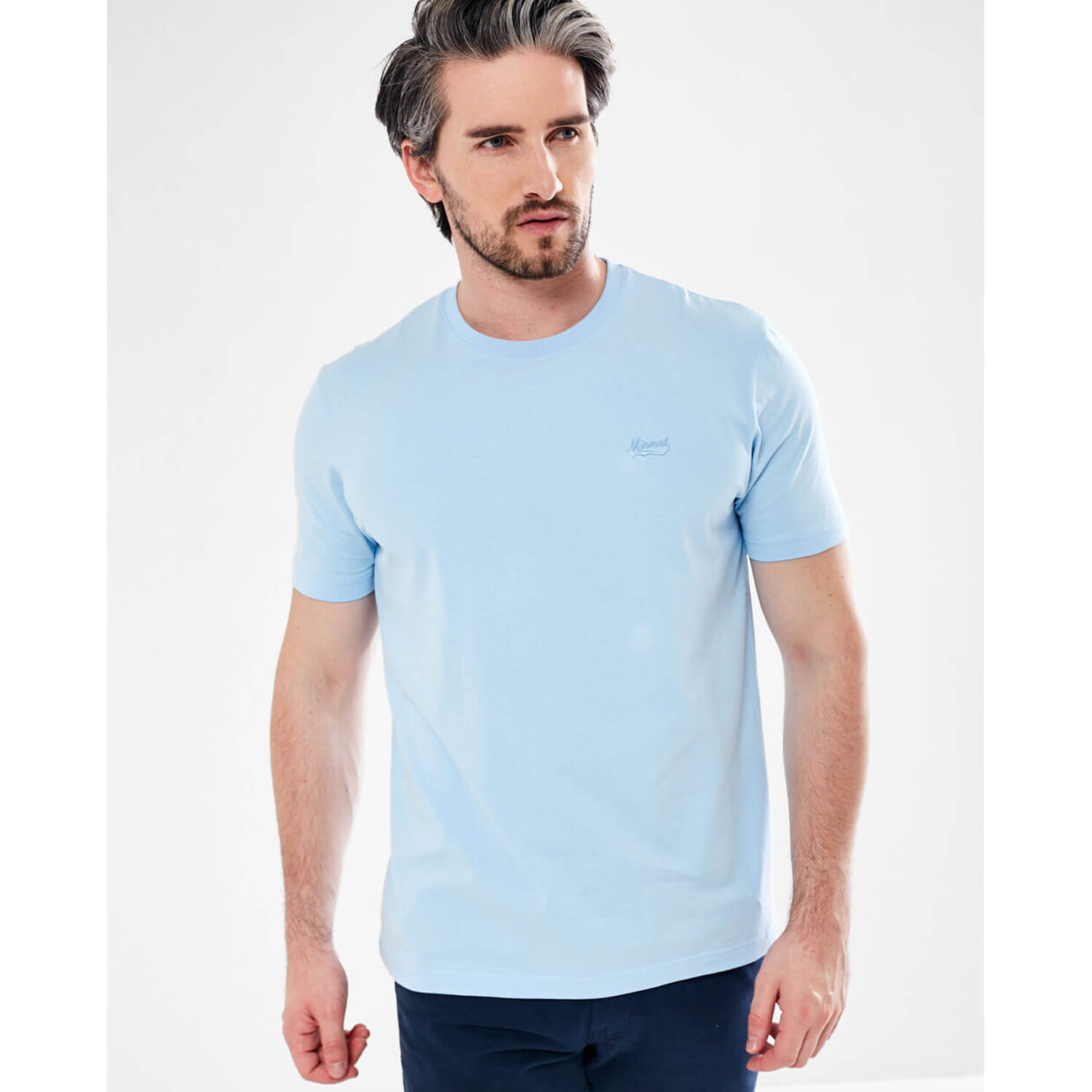 Mineral Glock Plain Tee - Sky 1 Shaws Department Stores