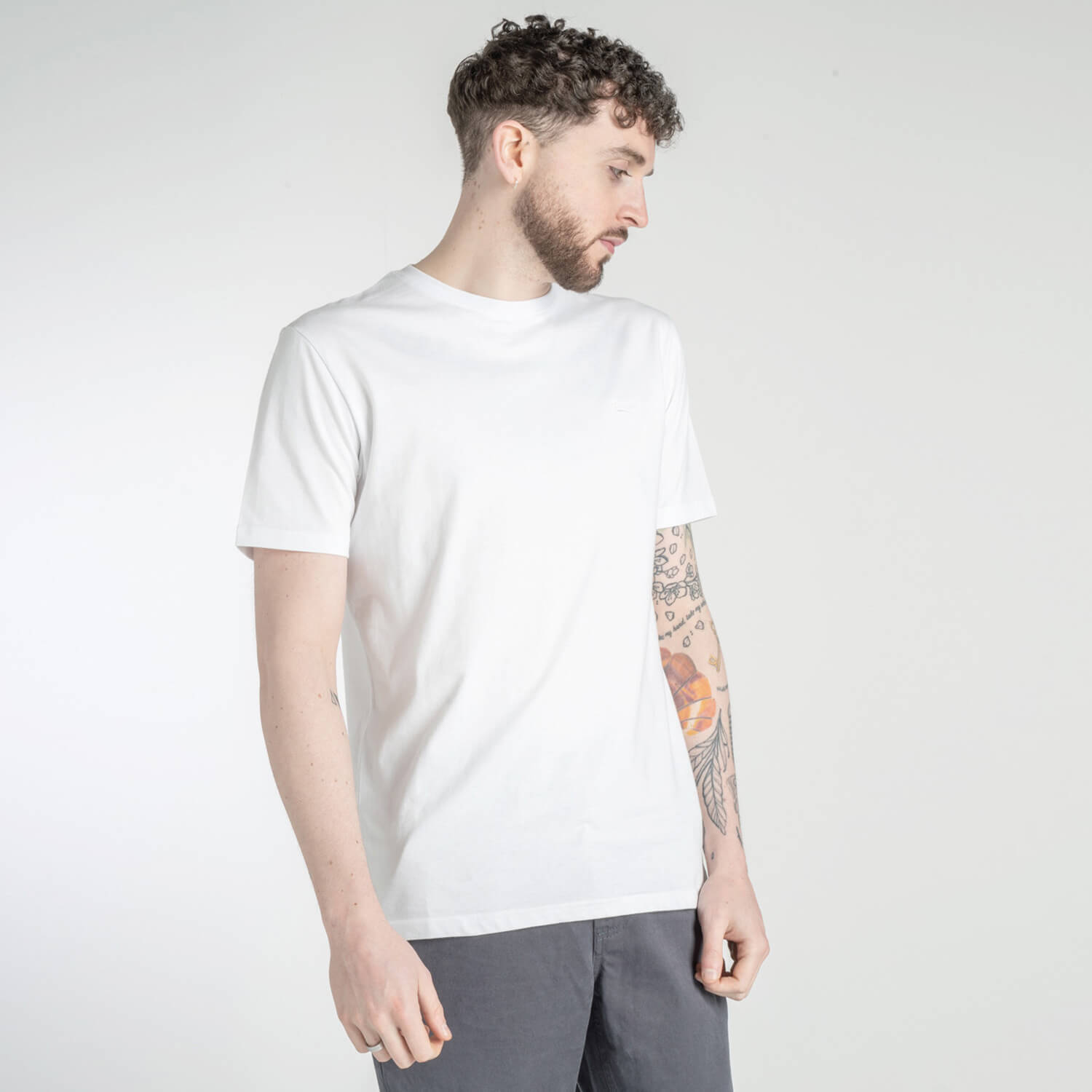 Mineral Glock Plain Tee - White 1 Shaws Department Stores