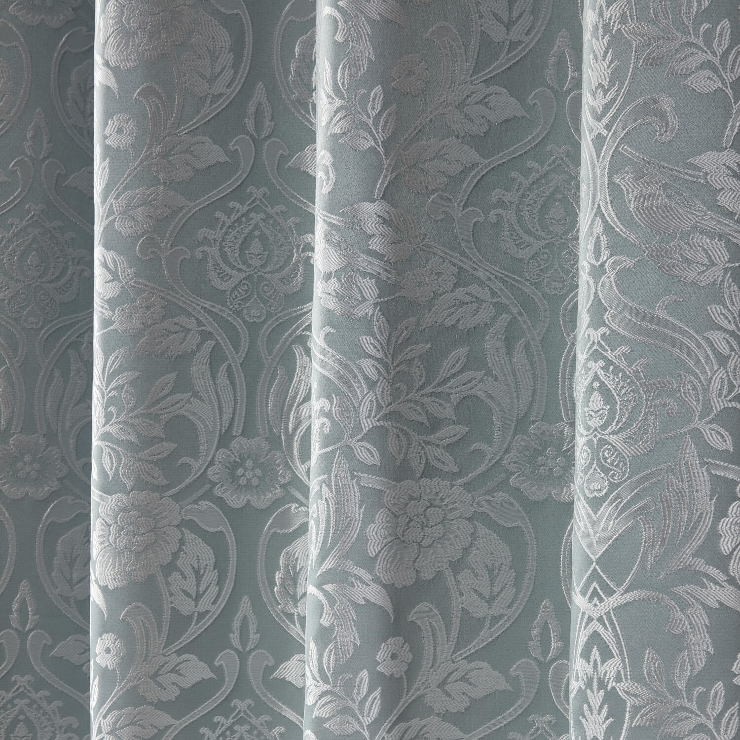 Maison By Emma Barclay Lined Eyelet Jacquard Curtains - Duck Egg 3 Shaws Department Stores