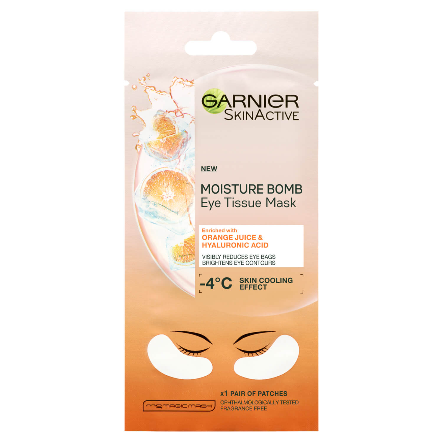 Garnier Moisture Bomb Orange Juice Hydrating Eye Sheet Mask - 6g 1 Shaws Department Stores