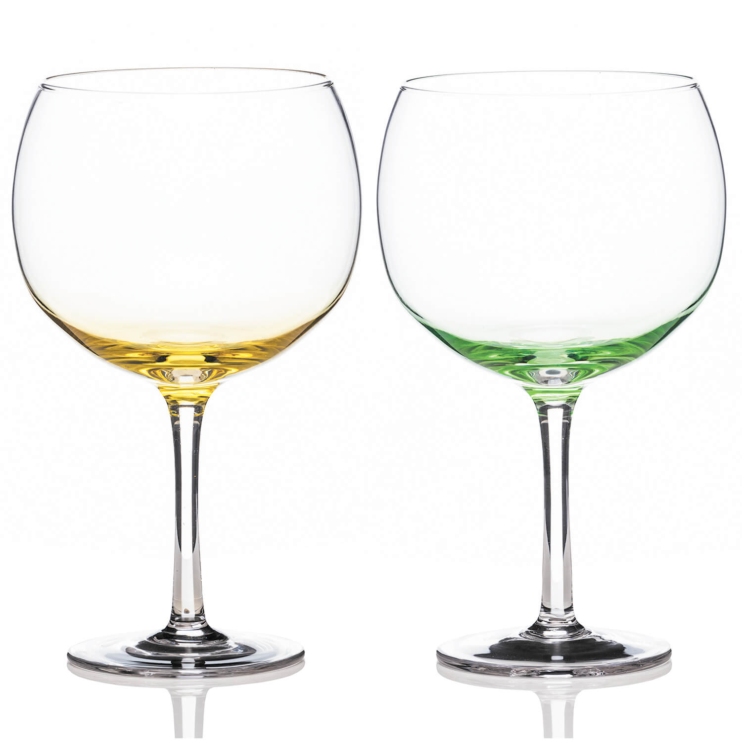 Newgrange Living Gradual Lemon &amp; Lime Gin Glass Pair 1 Shaws Department Stores