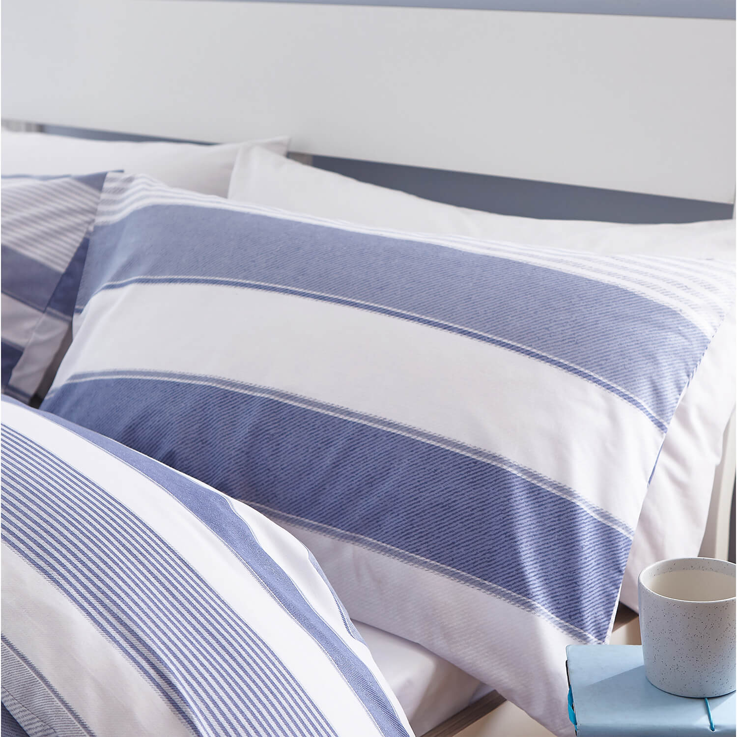  Catherine Lansfield Newquay Stripe Duvet Cover Set 3 Shaws Department Stores