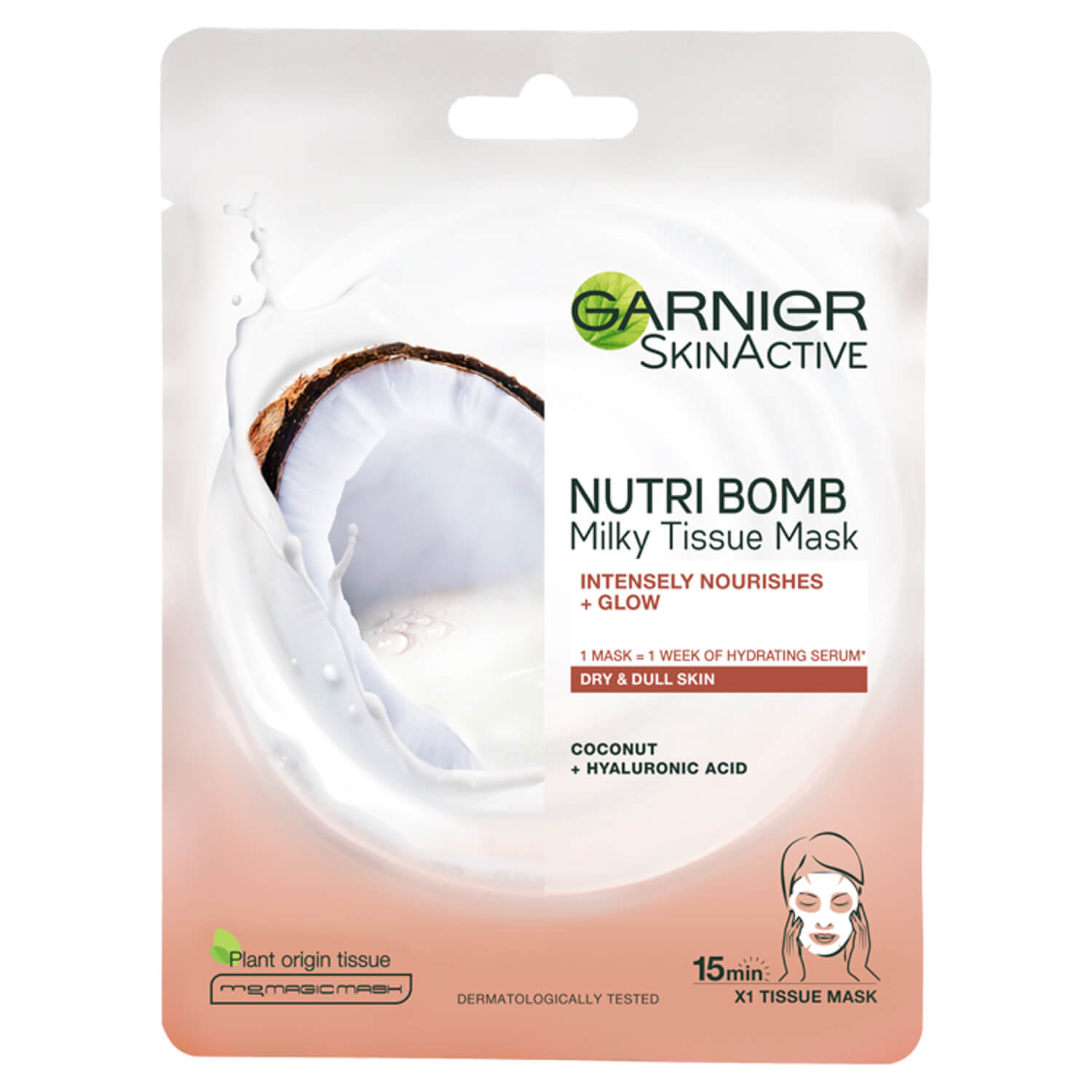 Garnier Nutri Bomb Milky Face Sheet Mask Coconut - 28g 1 Shaws Department Stores