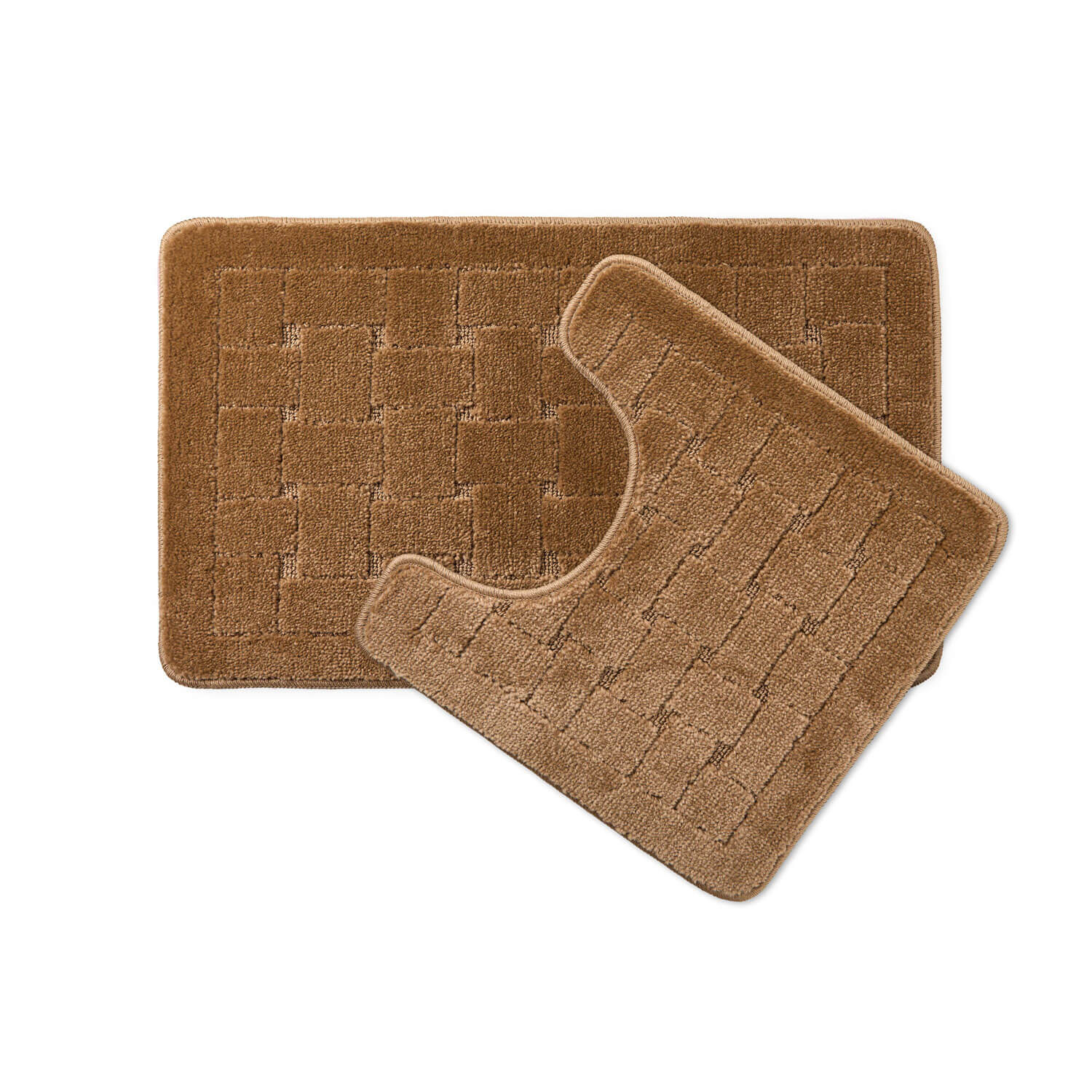 The Home Bathroom Orkney Bath Mat Set - Beige 1 Shaws Department Stores