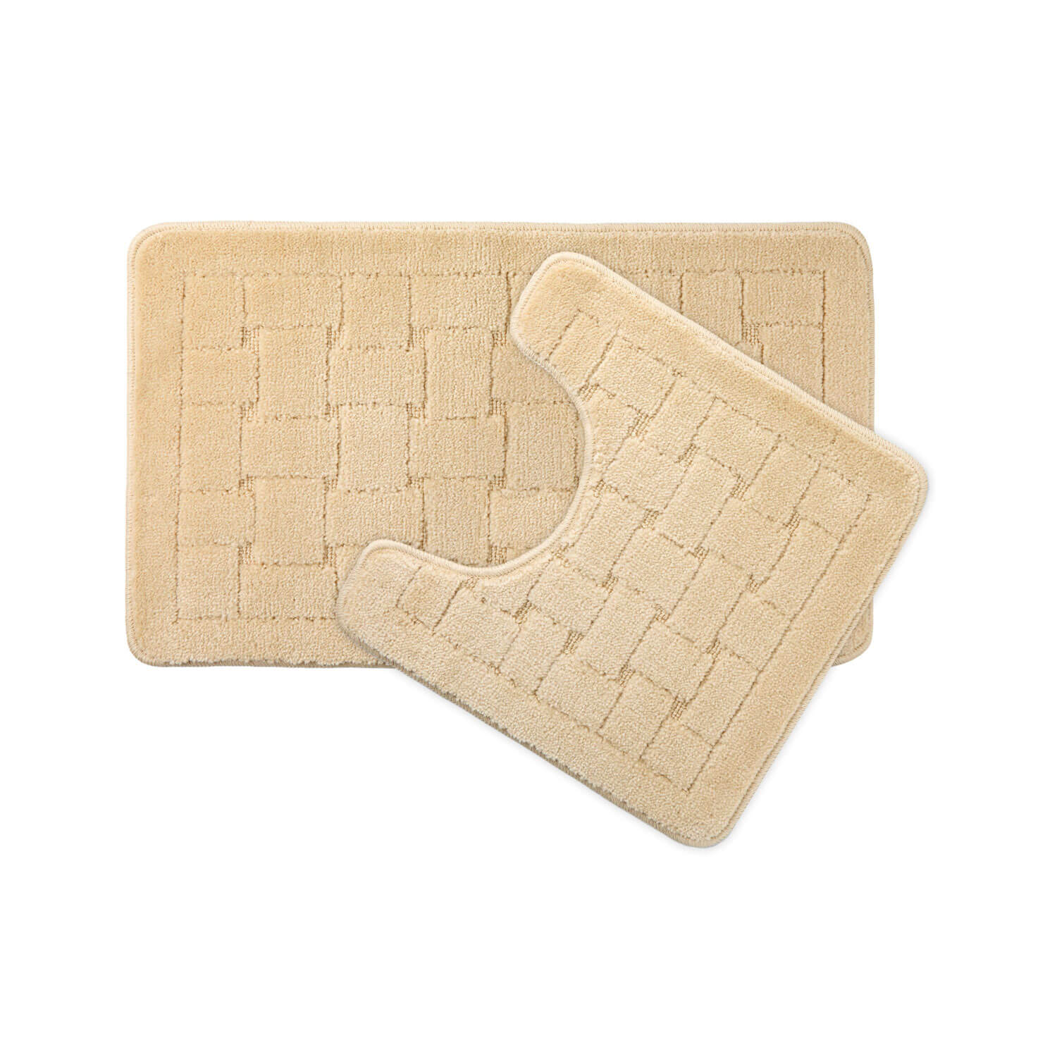 The Home Bathroom Orkney Bath Mat Set - Cream 1 Shaws Department Stores