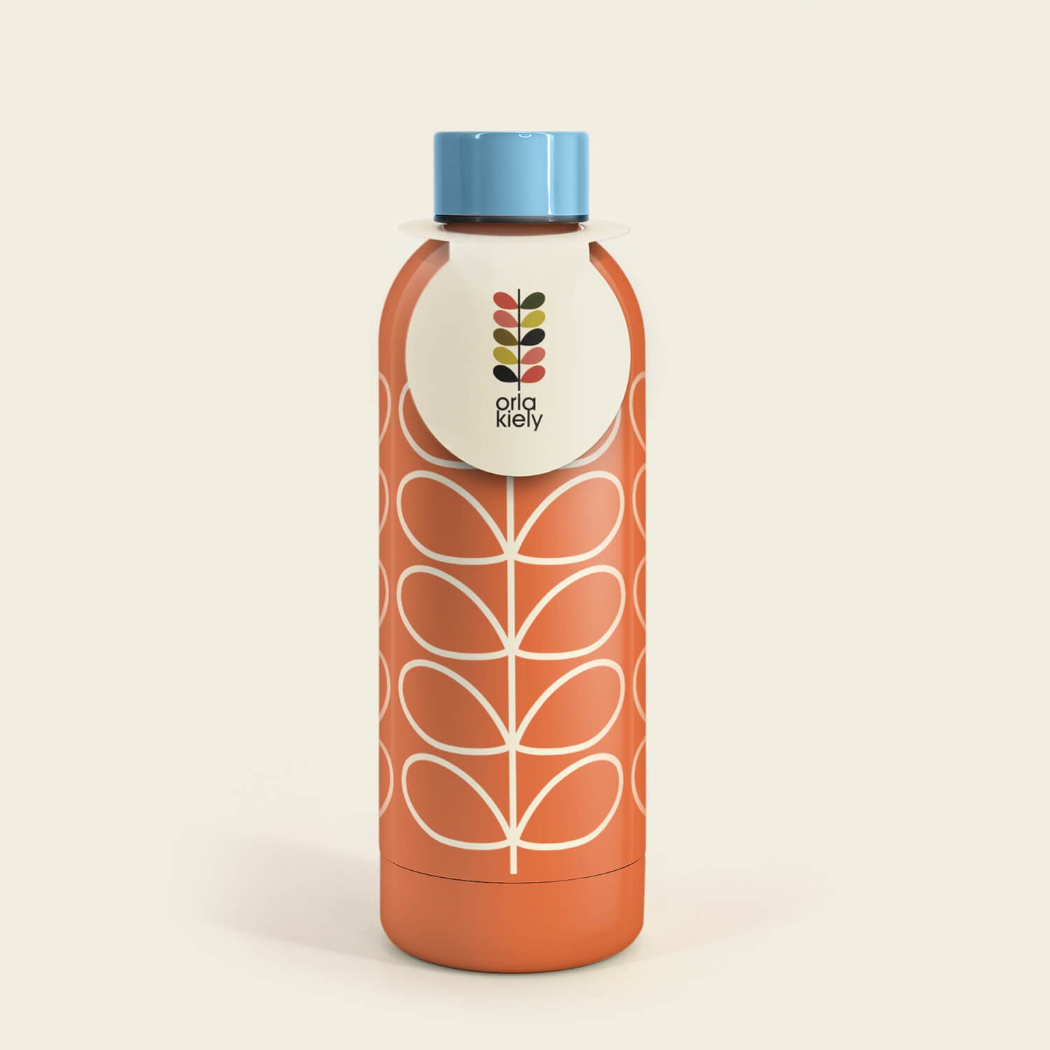 Orla Kiely Stainless Steel Bottle - Linear Stem 2 Shaws Department Stores