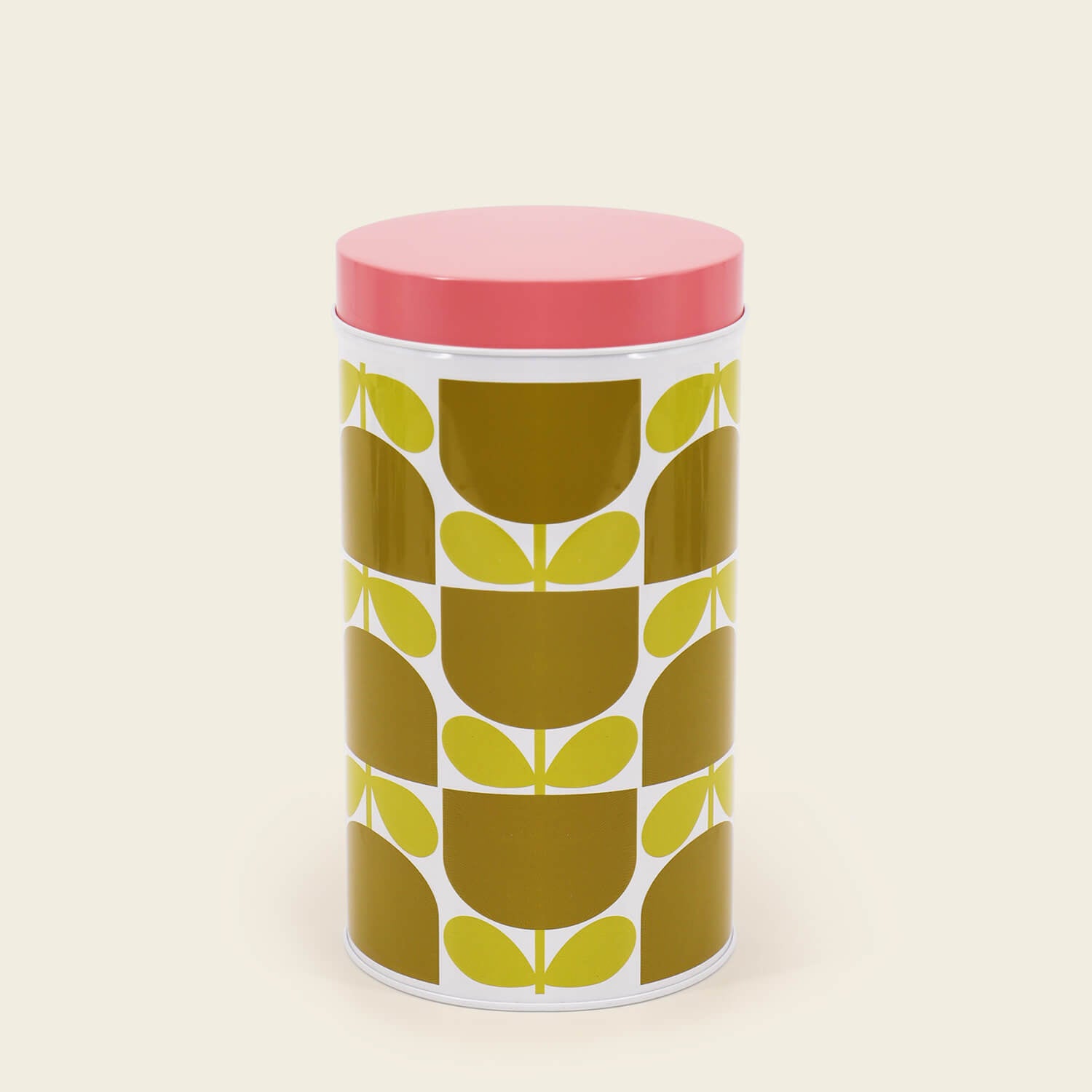 Orla Kiely Set of 3 Nesting Canister Tins - Block Flower 3 Shaws Department Stores