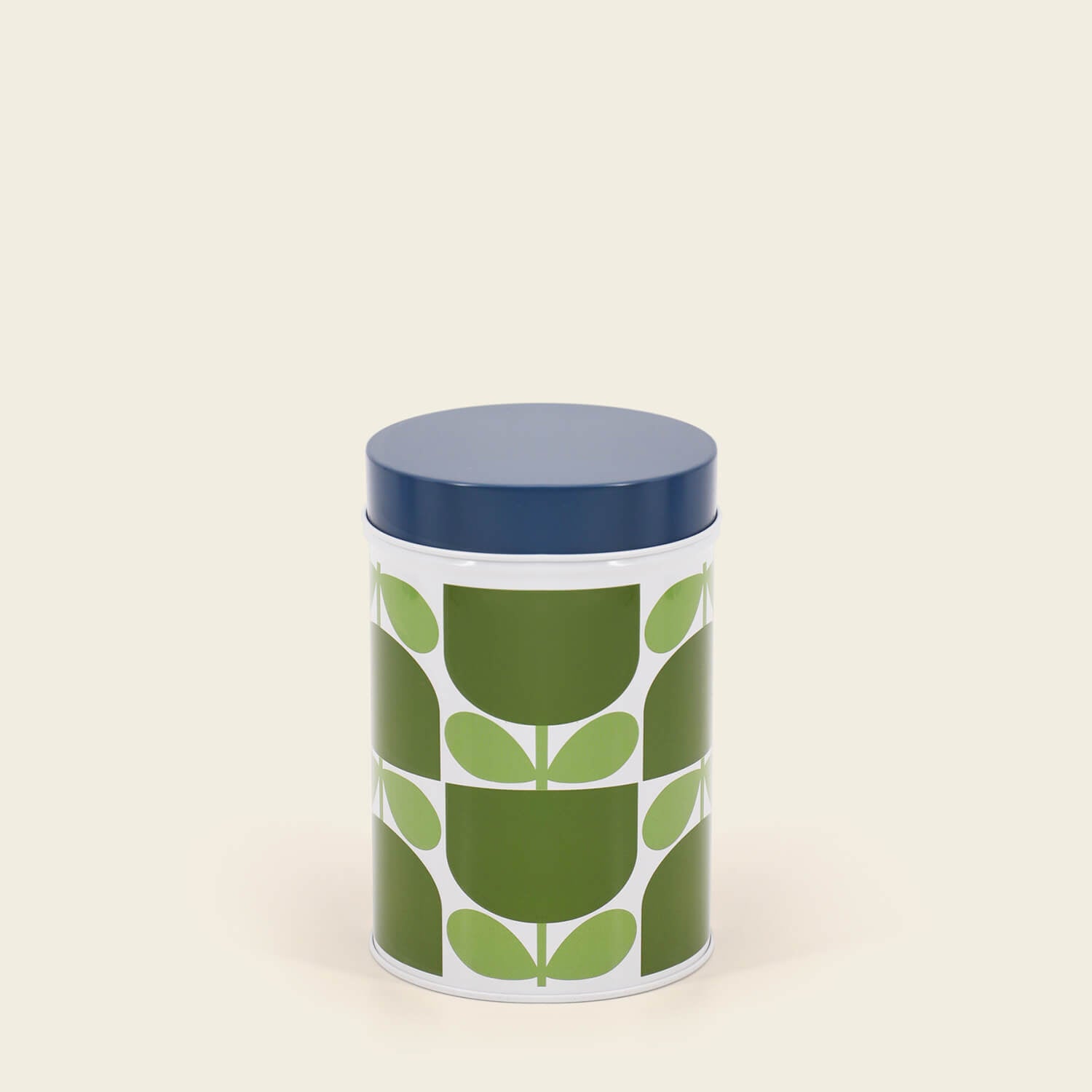 Orla Kiely Set of 3 Nesting Canister Tins - Block Flower 4 Shaws Department Stores
