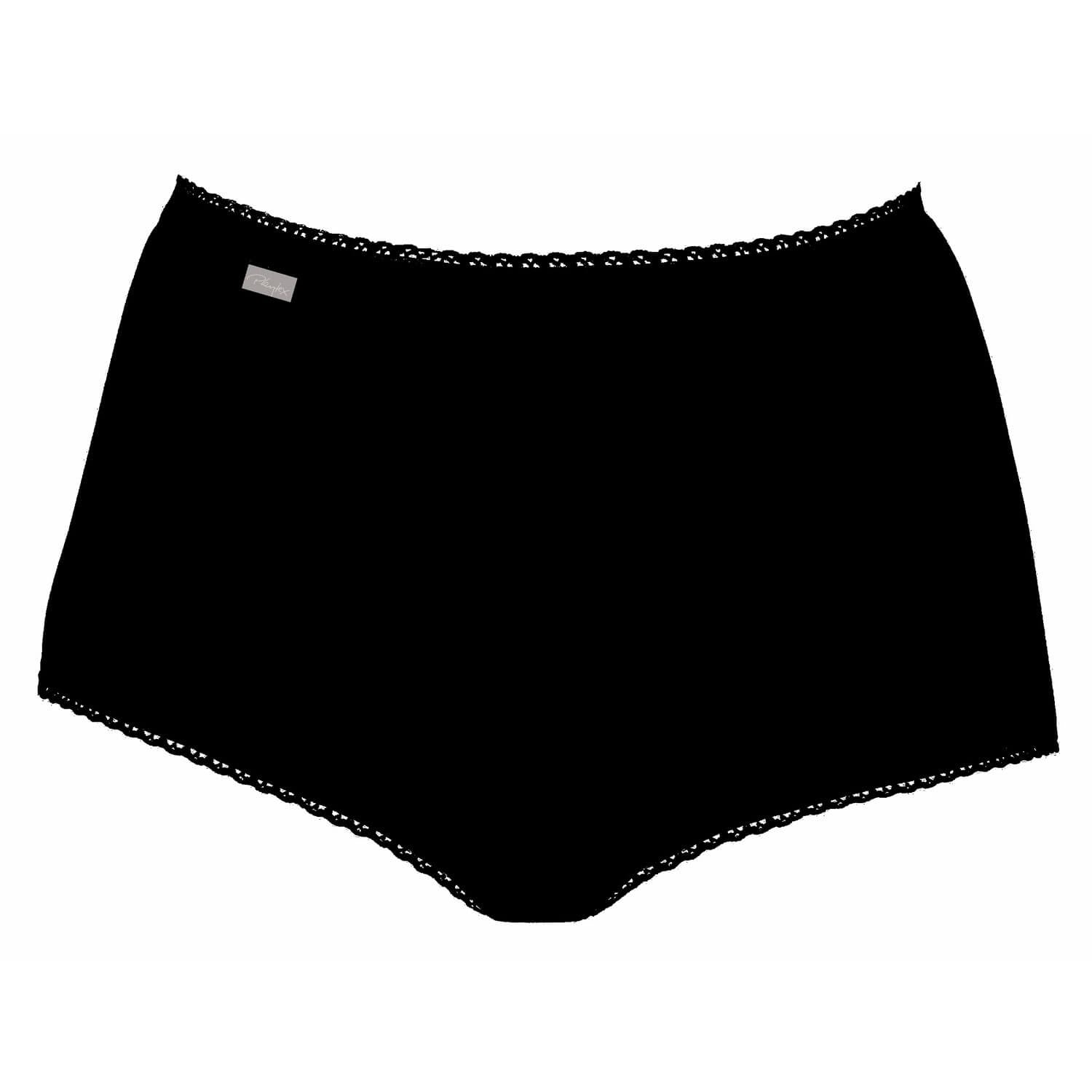 Playtex Maxi Brief 3 Pack - Black 1 Shaws Department Stores