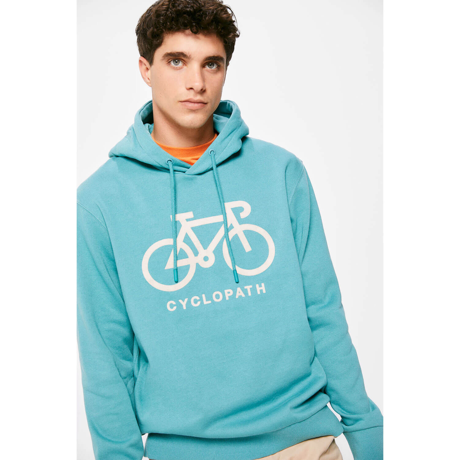 Springfield Bike Logo Hoodie - Turquoise 1 Shaws Department Stores