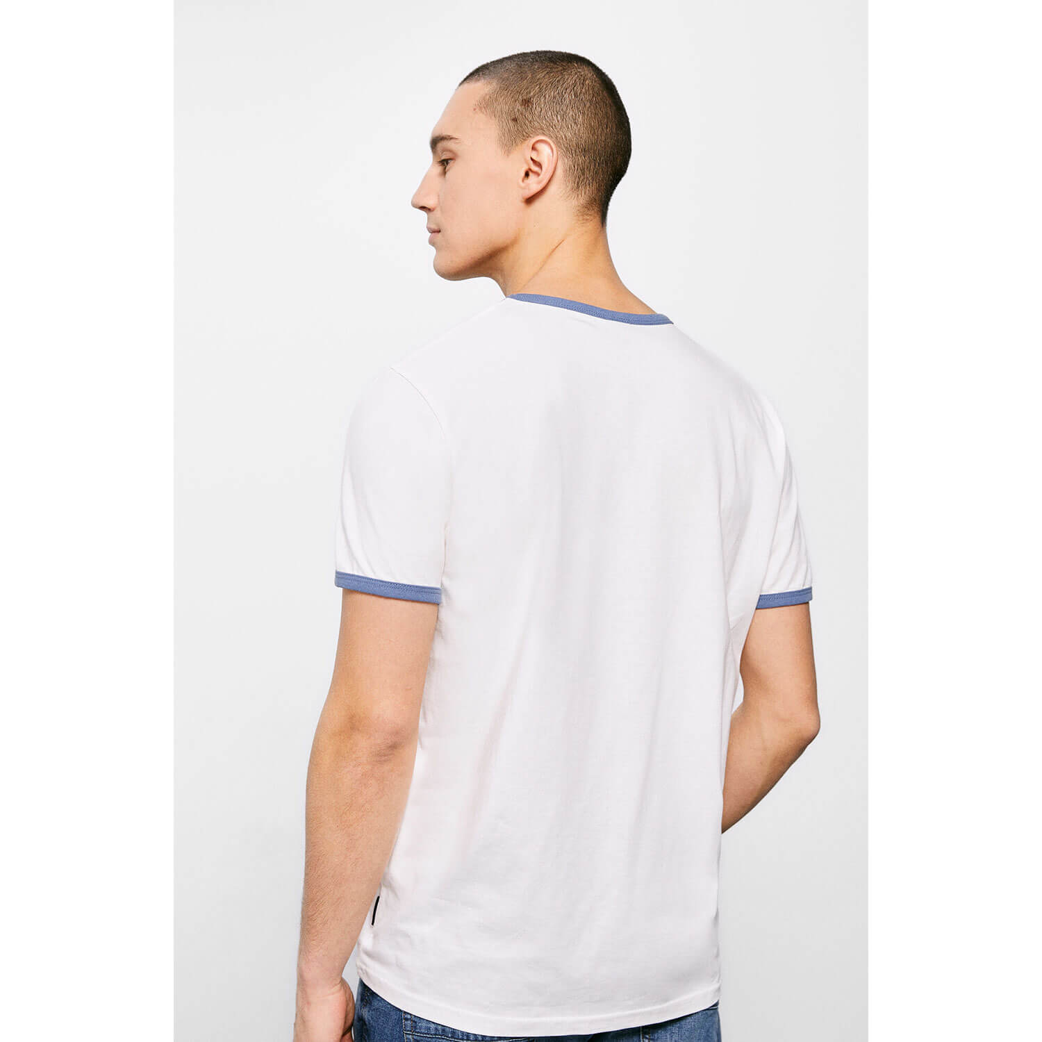 Short-Sleeve Plain T-Shirt - Ivory