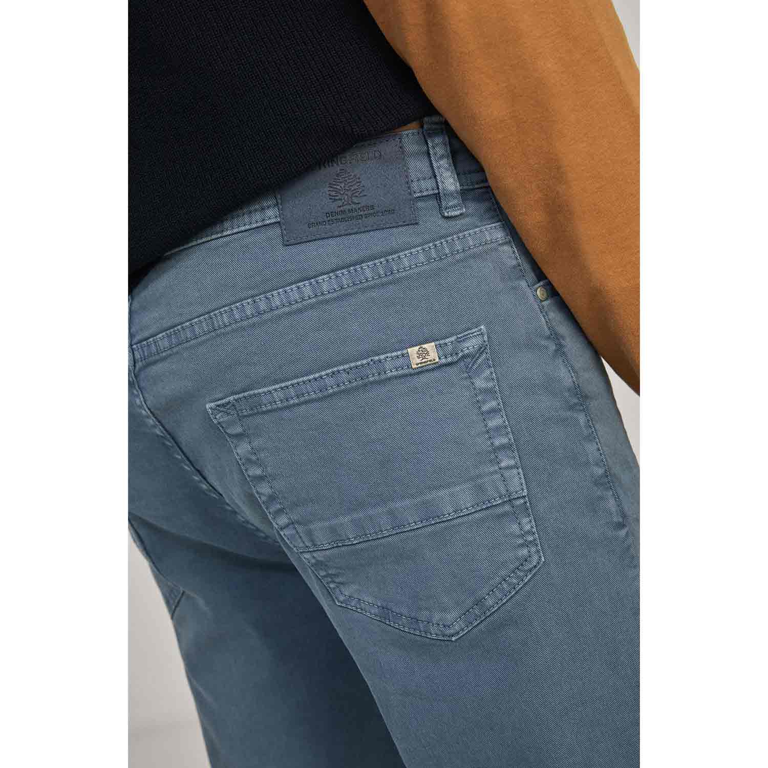 Springfield Slim 5-Pocket Cotton Trouser - Blue 3 Shaws Department Stores
