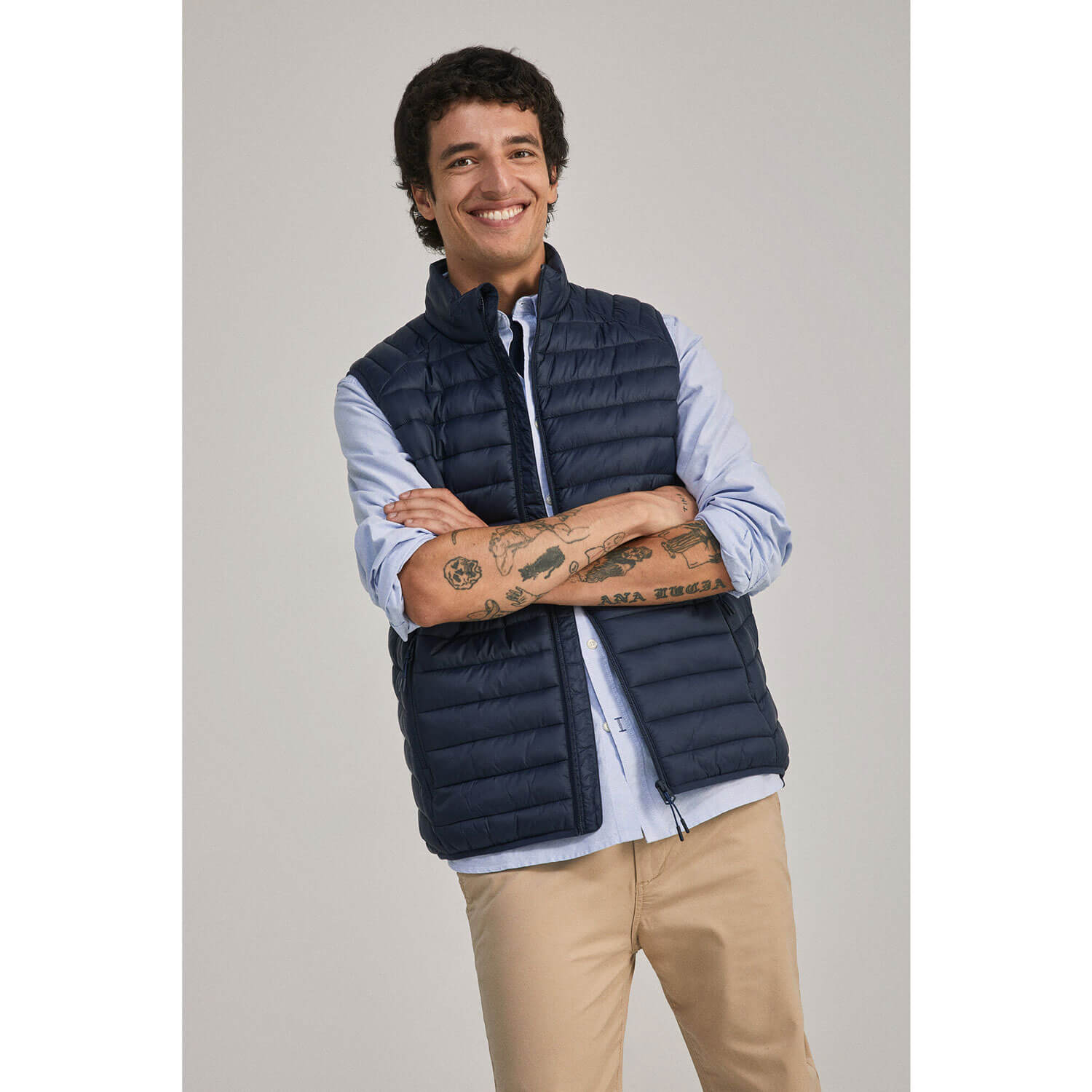 Springfield Nylon Casual Jacket - Blue 1 Shaws Department Stores