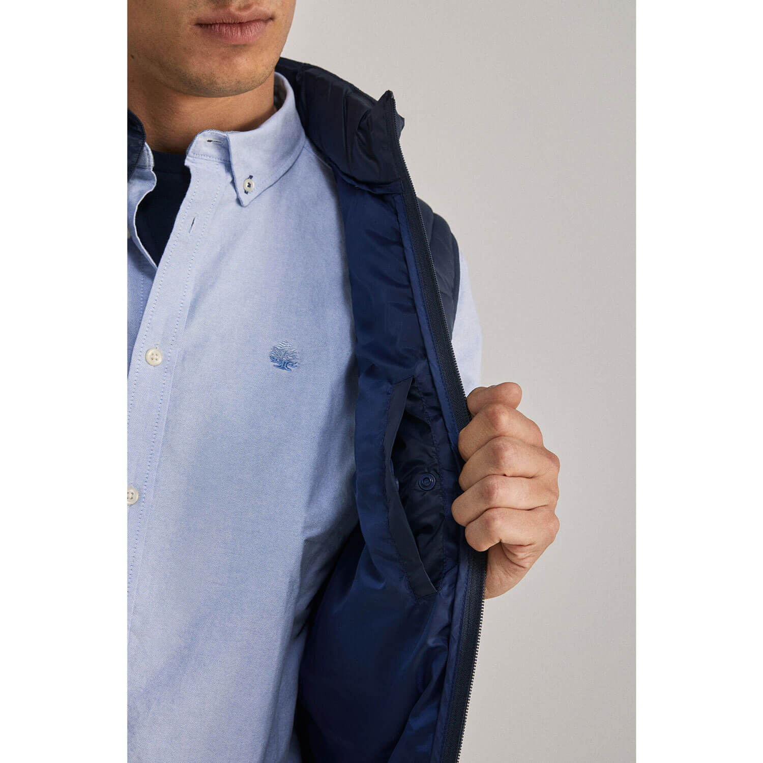 Springfield Nylon Casual Jacket - Blue 3 Shaws Department Stores