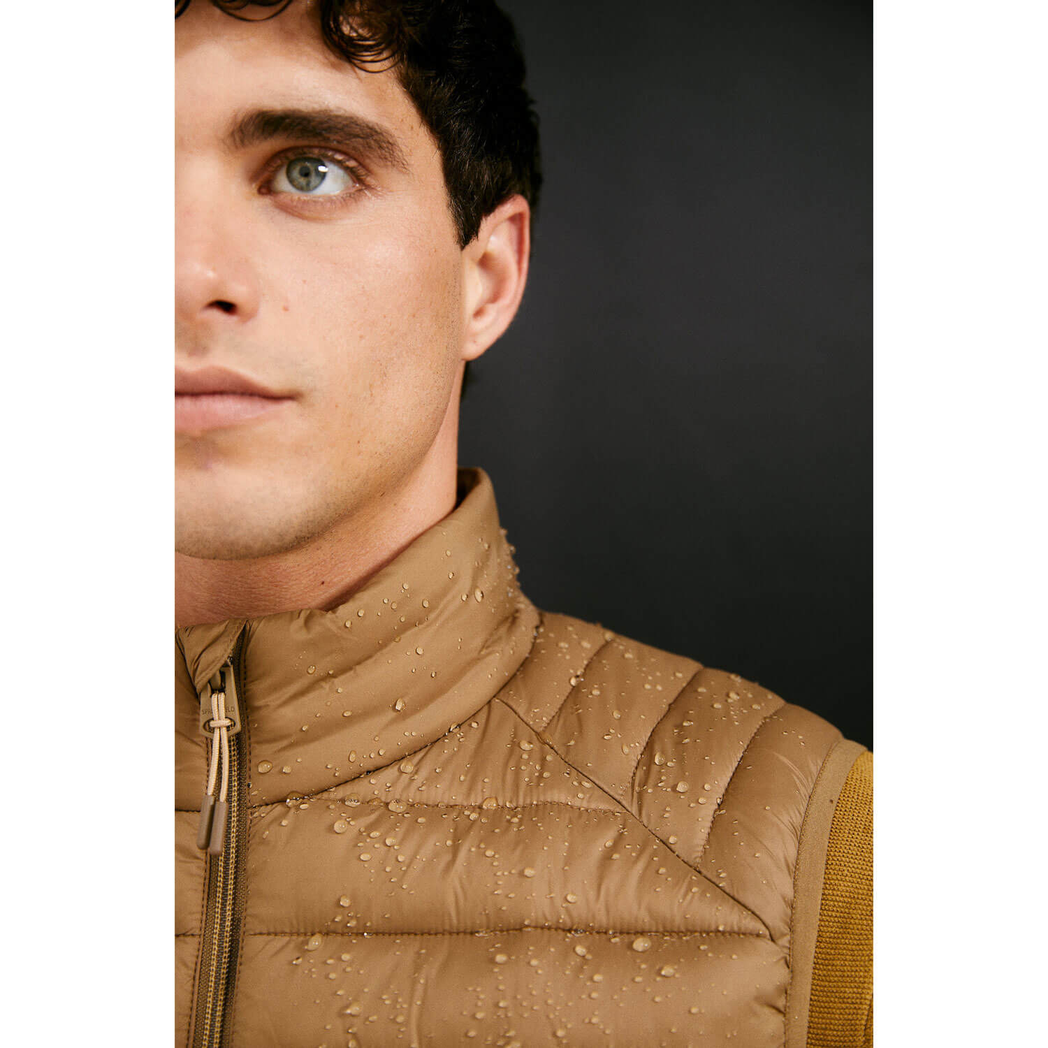 Springfield Nylon Casual Jacket - Beige/Camel 8 Shaws Department Stores